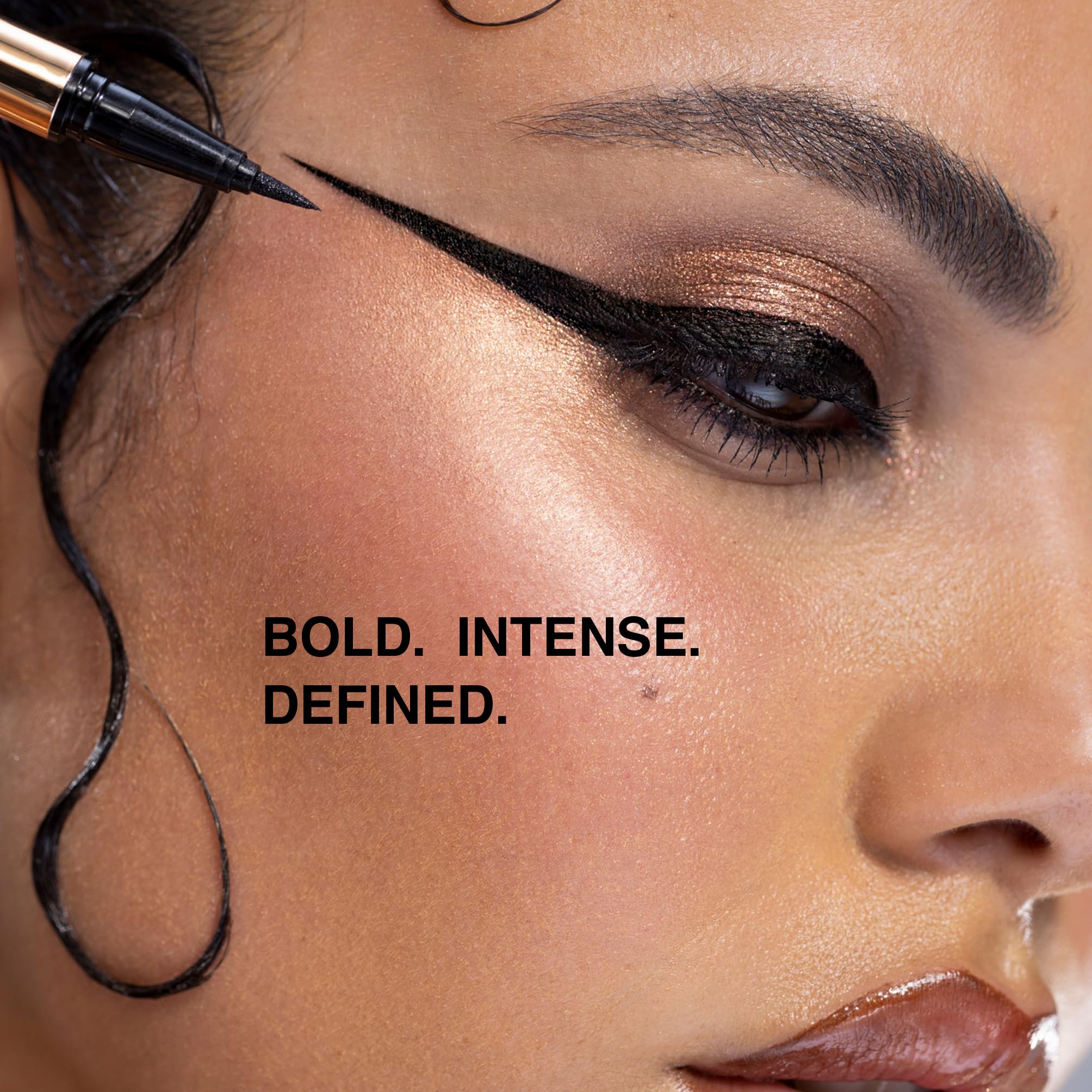 SELESTIA BEAUTY Black Liquid Eyeliner Pencil Queen Cobra – Long-Lasting & Waterproof – Quick-Drying, No Flaking – Thin Applicator & Intense Color – 0.016 fl.oz