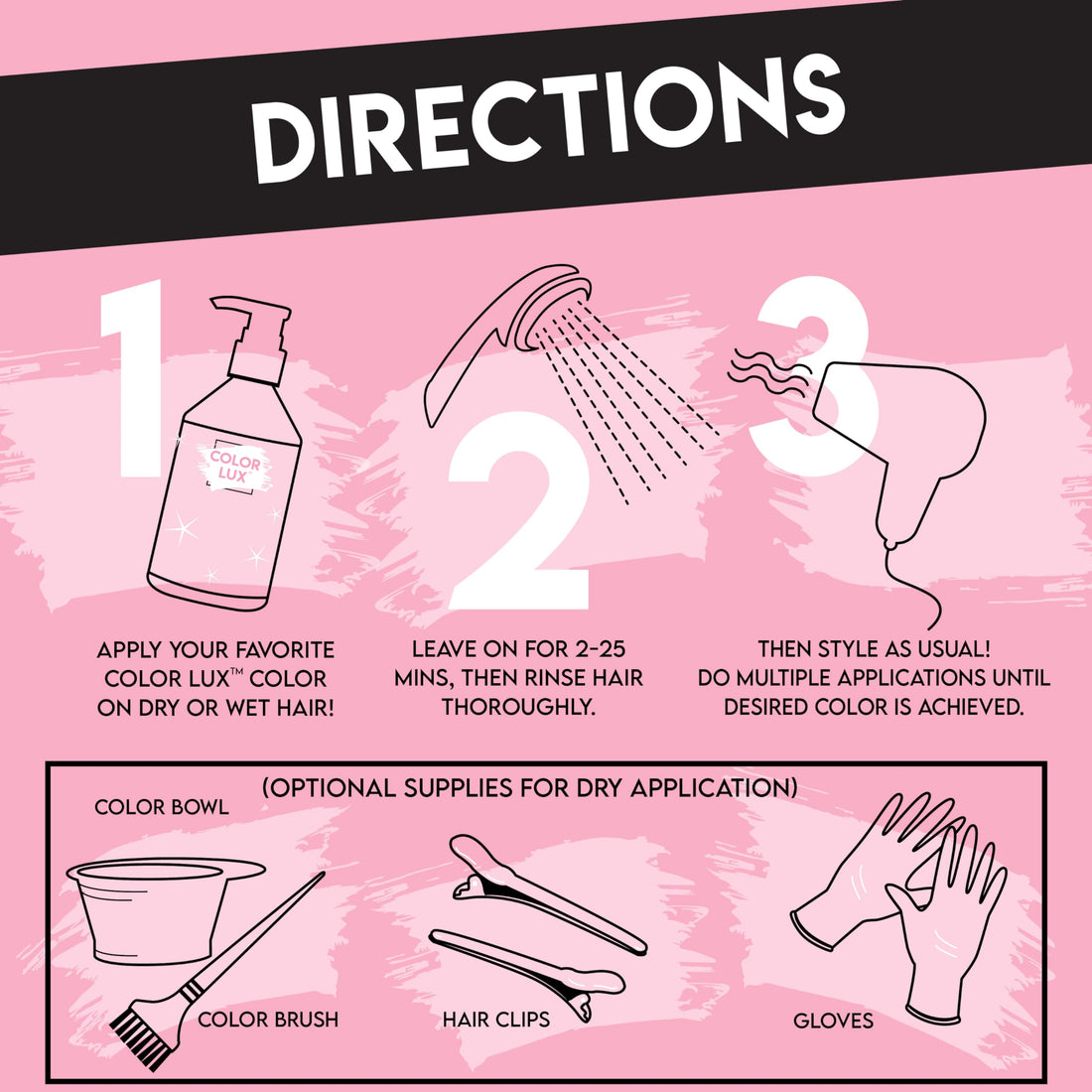 Color Lux Color Cleansing Conditioner, Blush, 3-in-1 Color Depositing Formula, Vegan, Sulfate-Free, Paraben-Free, 8.25 oz