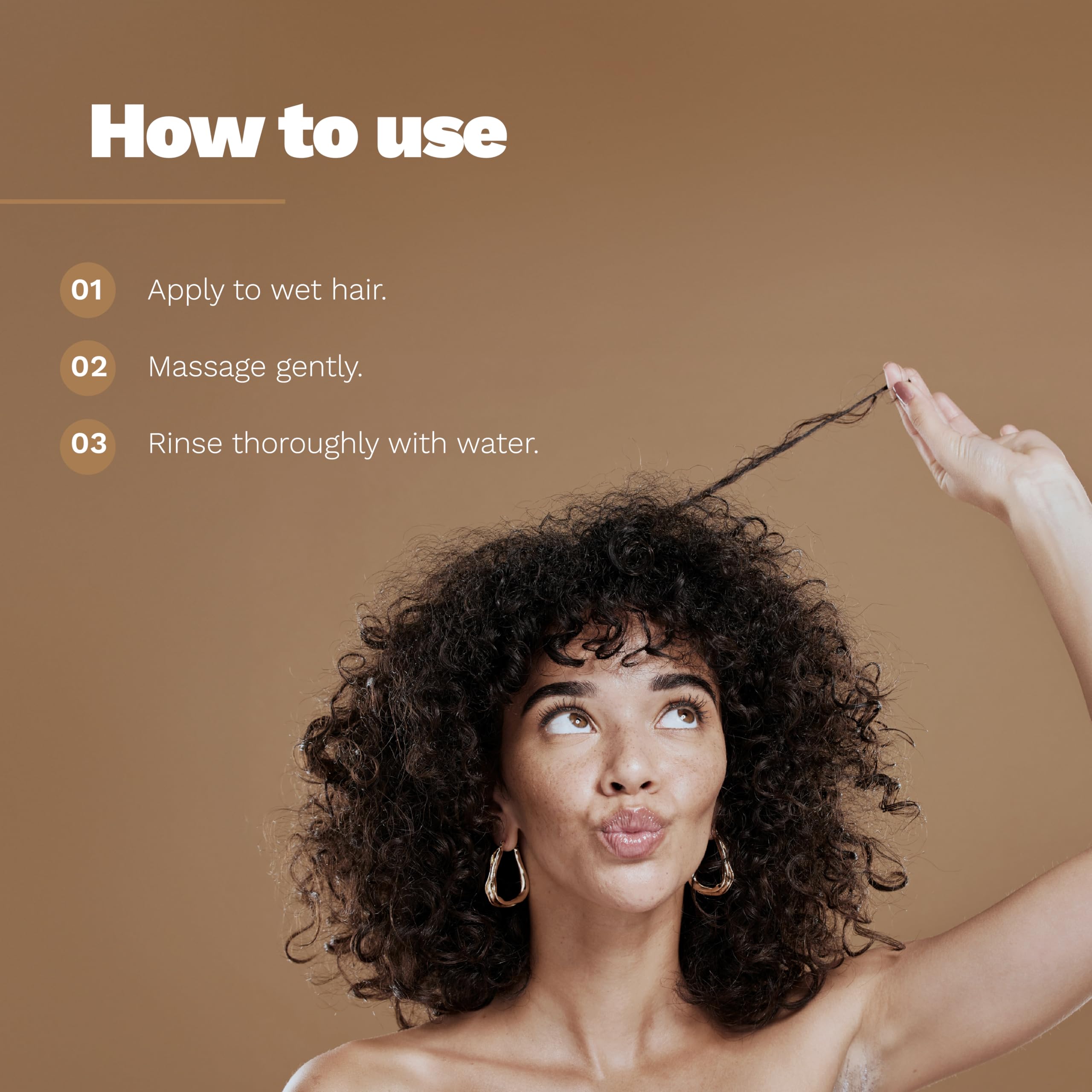 Ginger Milk Hydrating Shampoo for Curly, Wavy, and Coily Hair - Nourishing Formula for Defined Curls, Frizz Control, and Shine - Sulfate-Free | Be Yourself 16 fl oz