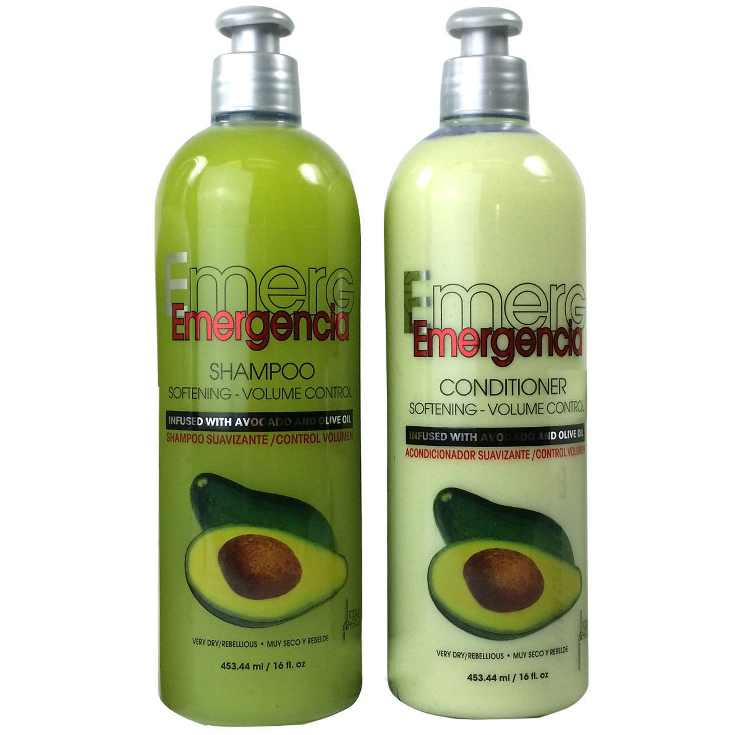 Toque Magico Emergencia Set 4 Pack Avocado Shampoo, Rinse, Treatment, Leave-In