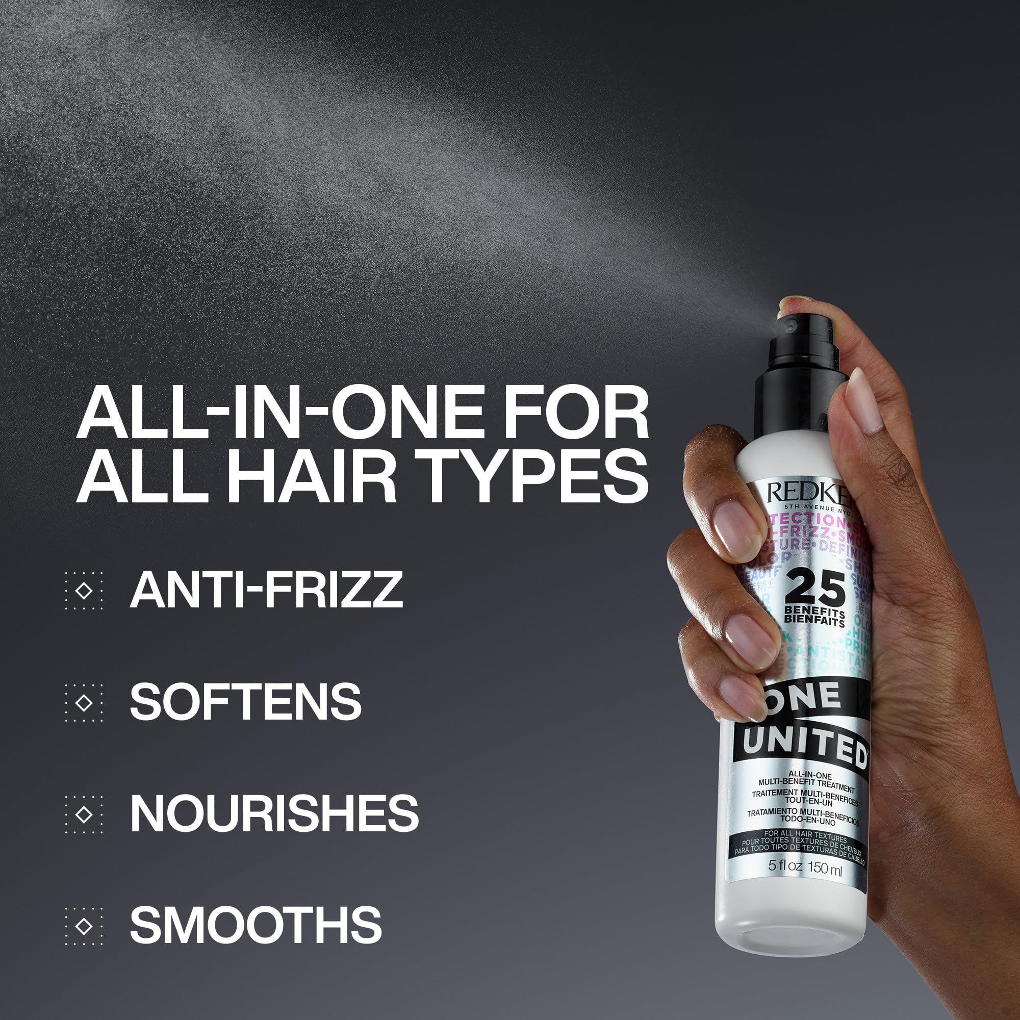 Redken Unisex One United Multi Benefit Hair Treatment, 5 Ounce