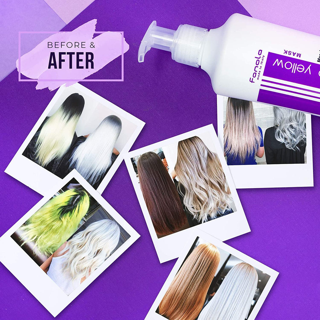 Fanola No yellow Hair Mask Extra Violet Pigment 1000ml