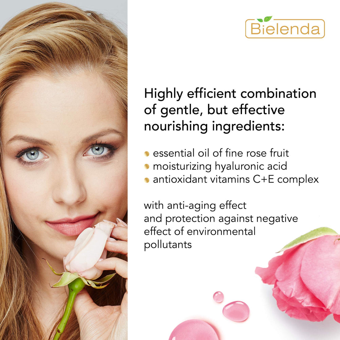 Rose Care Face Cream Moisturizing and Soothing - 50 ml