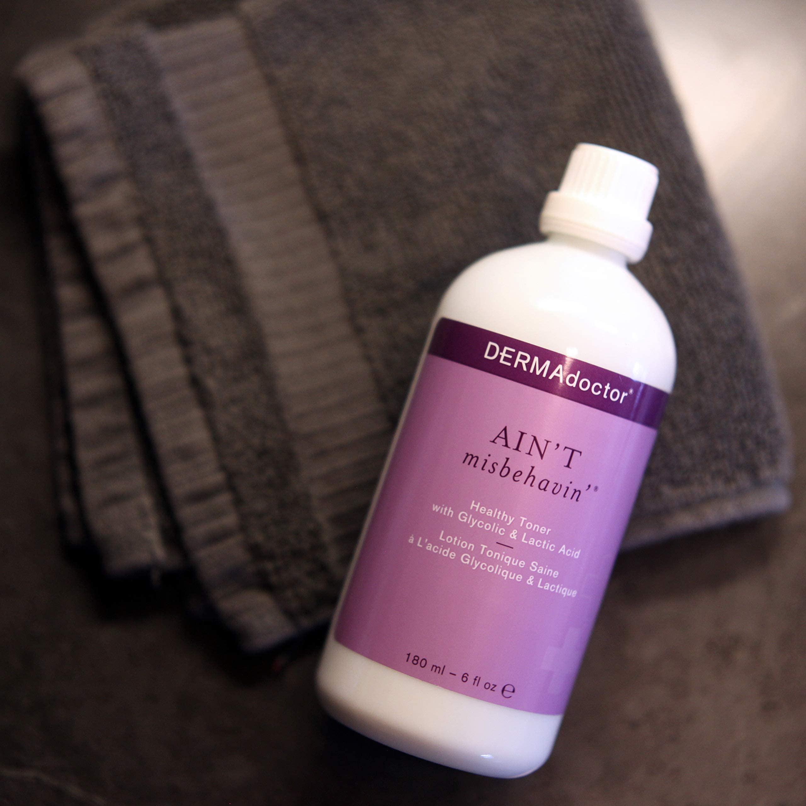 DERMAdoctor Ain't Misbehavin' Healthy Toner With Glycolic and Lactic Acid, 6 fl. oz.