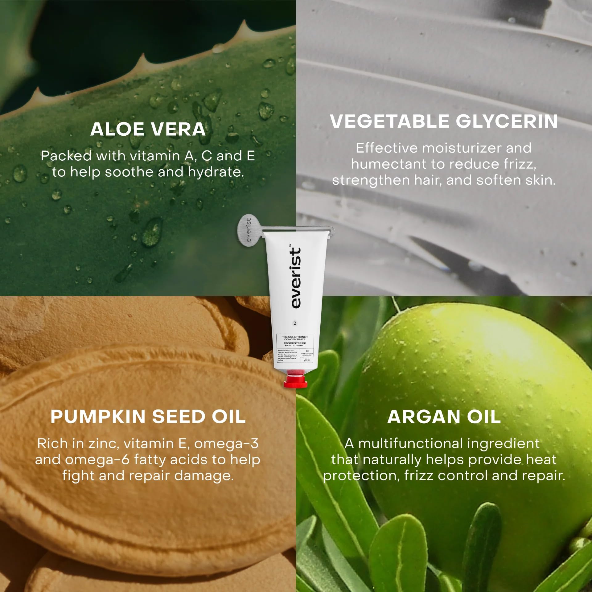 Everist The Haircare Meets Skincare Set, Deep Hydration and Smoothing, Plant-based, Color-safe, 50+ Uses, 3.4 fl oz Each