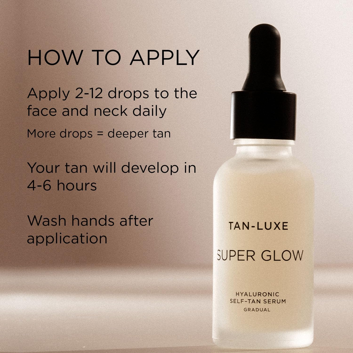 TAN-LUXE Super Glow - Hyaluronic Self-Tan Serum, 30ml - Cruelty & Toxin Free