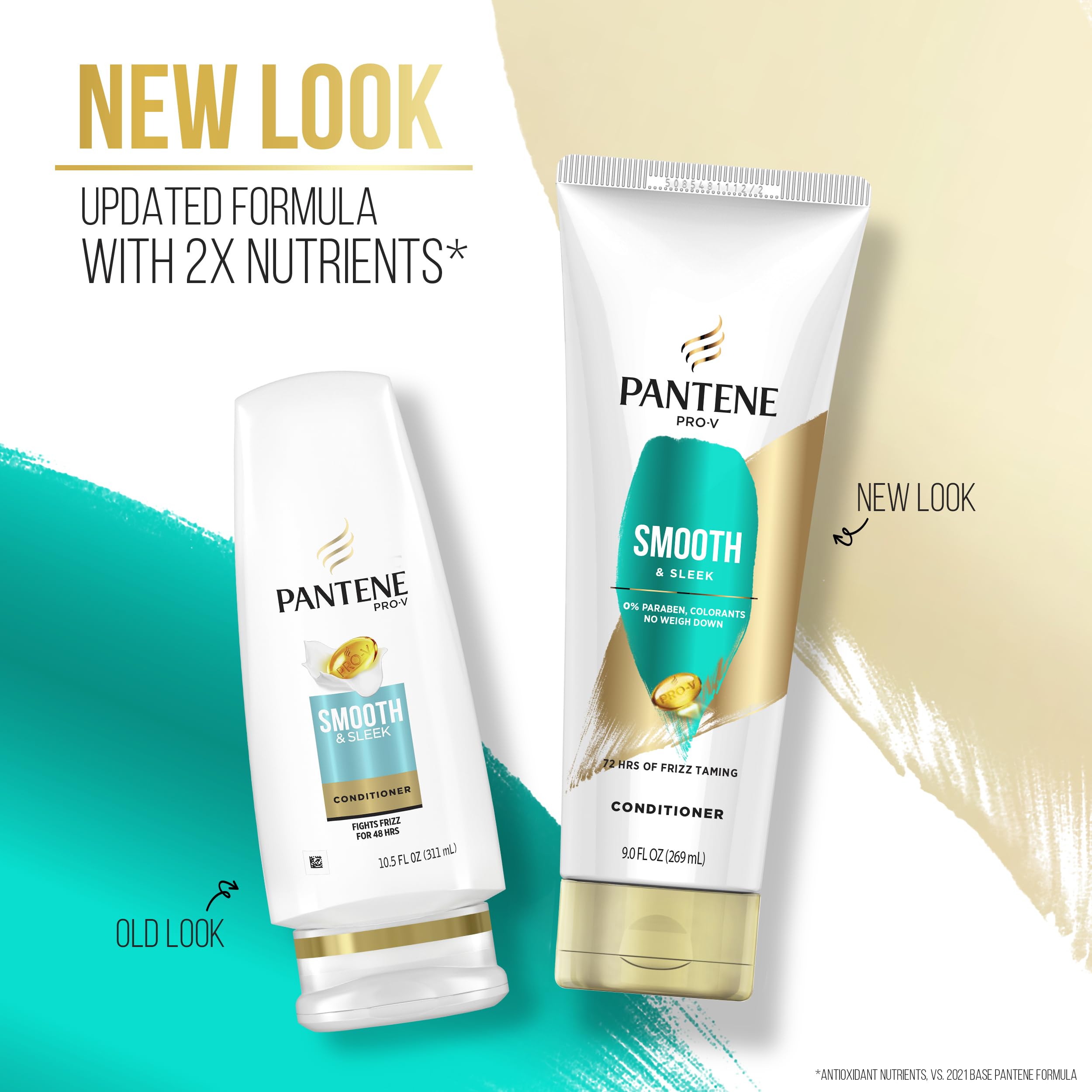 Pantene Pro-V Smooth & Sleek Duo Set Shampoo & Conditioner 12.6 Fl Oz