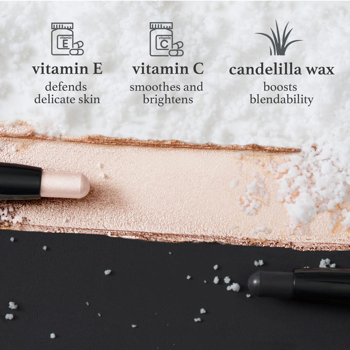 Julep Eyeshadow 101 Crème-to-Powder Waterproof Eyeshadow Stick – Pearl Shimmer – Long-Lasting, Crease-Proof, Light Golden-Beige Shimmer Cream Eyeshadow with Built-in Smudger