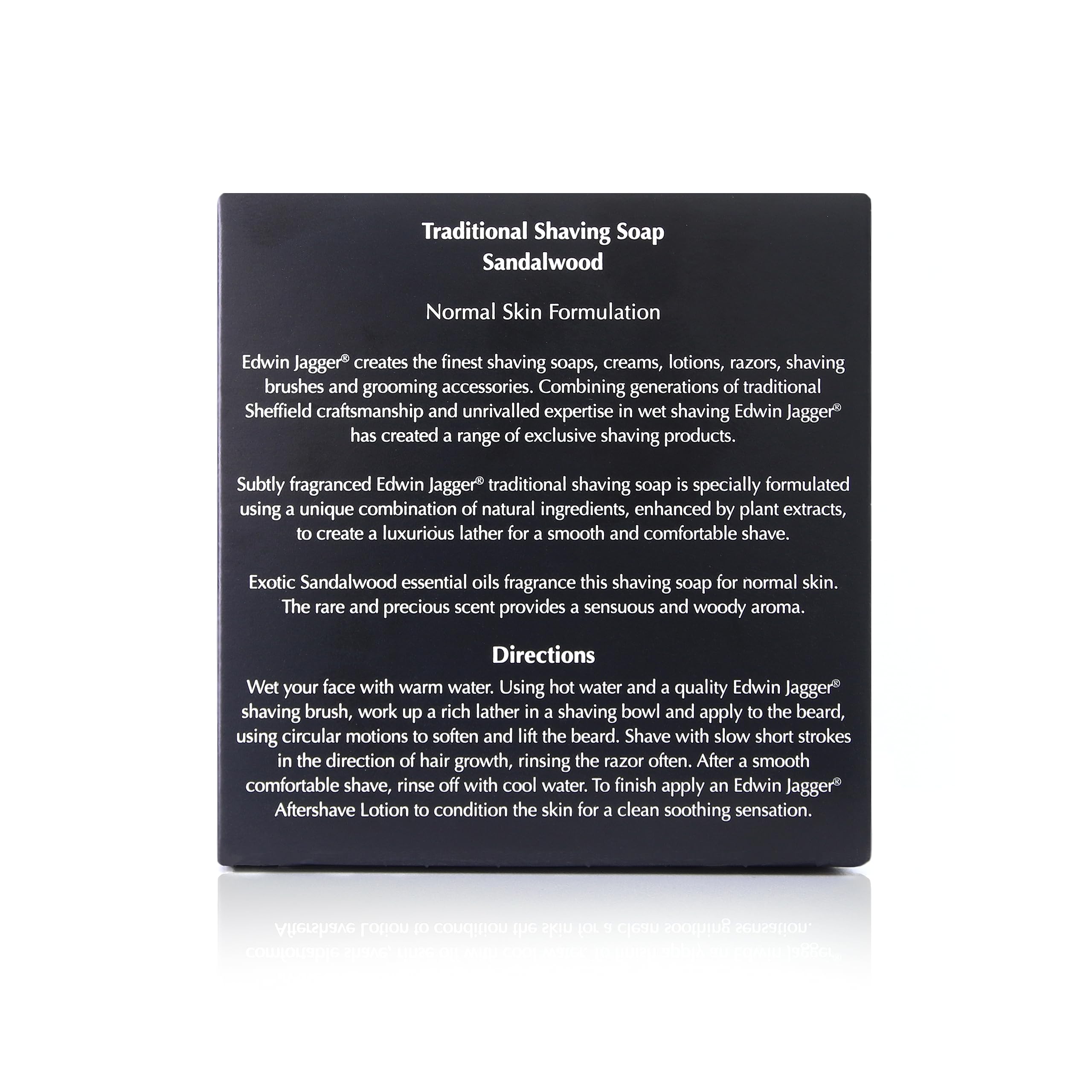 Edwin Jagger 99.9% Natural Traditional Shaving Soap In Travel Tub - Sandalwood, 2.3-Ounce