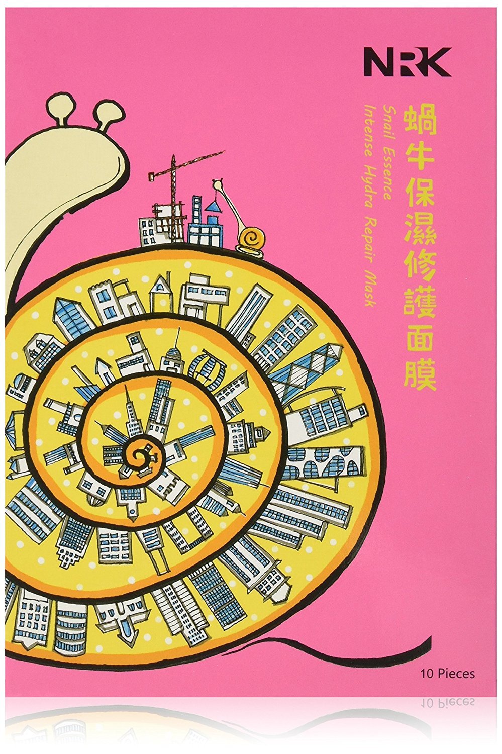 Naruko Snail Essence Intense Hydra Repair Mask, 10 Count