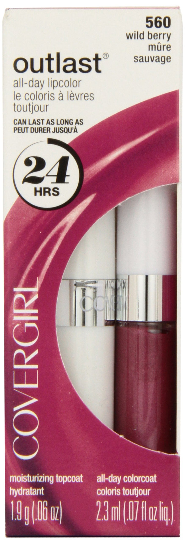 CoverGirl Outlast All Day Two Step Lipcolor, Berry 560, 0.13 Ounce