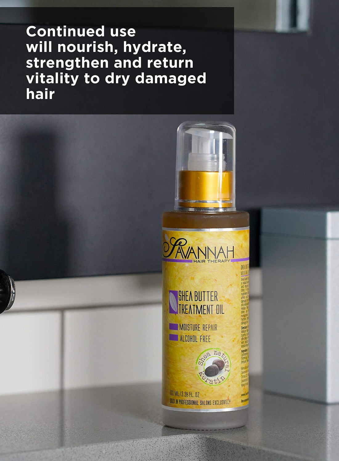 Savannah Hair Therapy - Moisture Repair - Shea Butter Treatment Oil 100ml/3.38oz