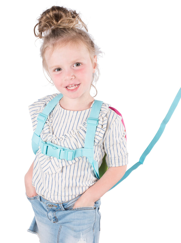 Alphabetz Butterfly Toddler Backpack with Leash, Safety Harness, for Girl