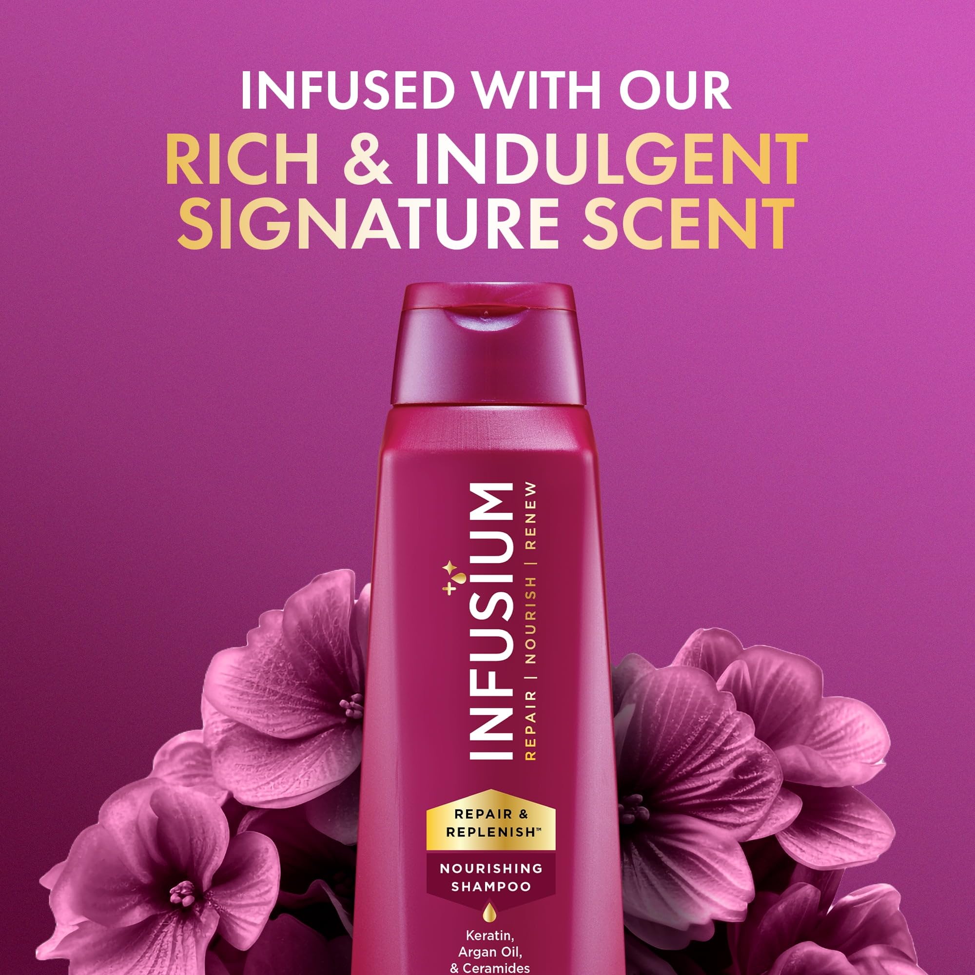 Infusium Moisturize & Replenish Shampoo, 13.5 Ounce