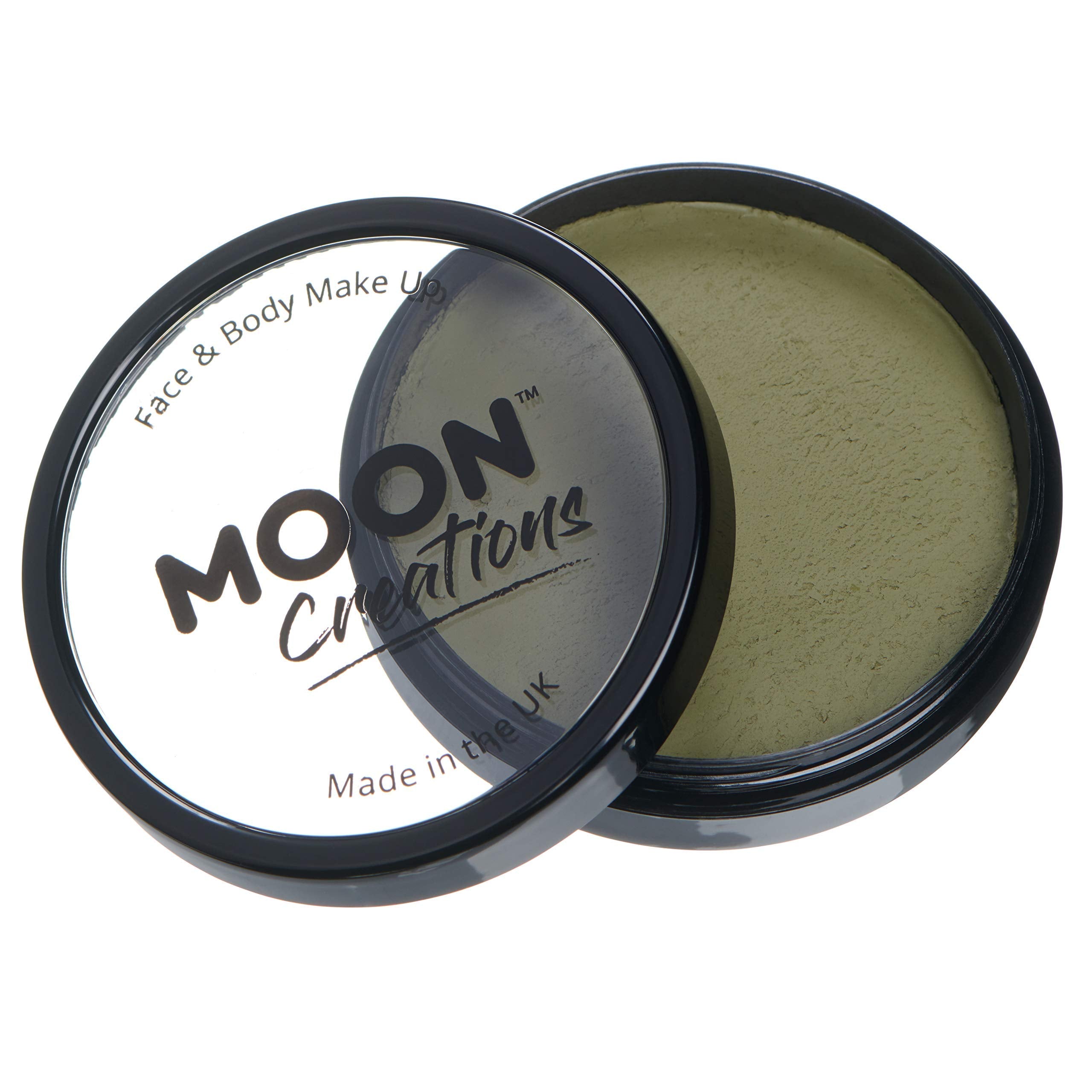 Moon Creations - Pro Face & Body Paint Cake Pots - Army Green