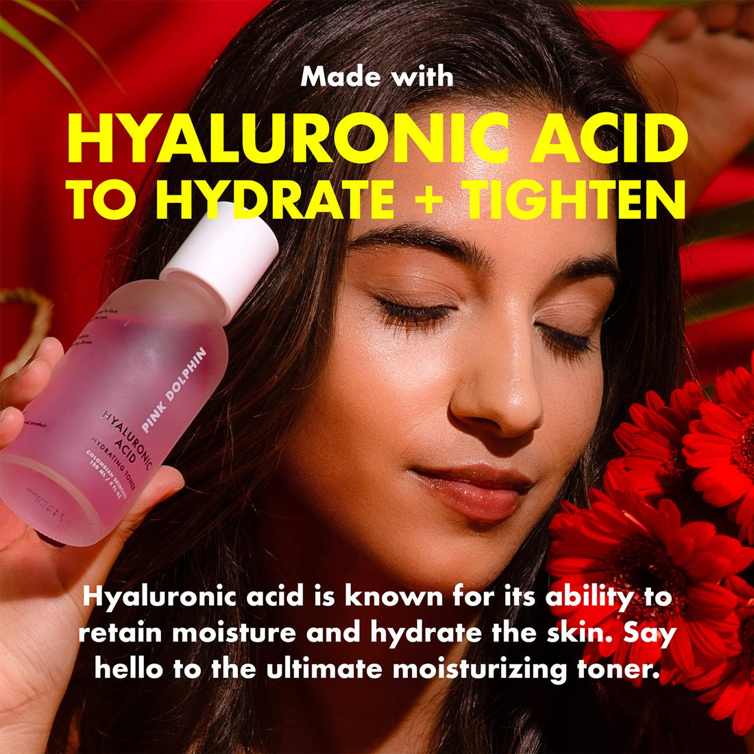 Hyaluronic Acid Hydrating Facial Toner | Hydrating Toner for Face | Vitamin C Collagen Boost | Witch Hazel | Vegan & Gluten Free | All Skin Types | Face Toner | Colombian Skin Care | 4oz