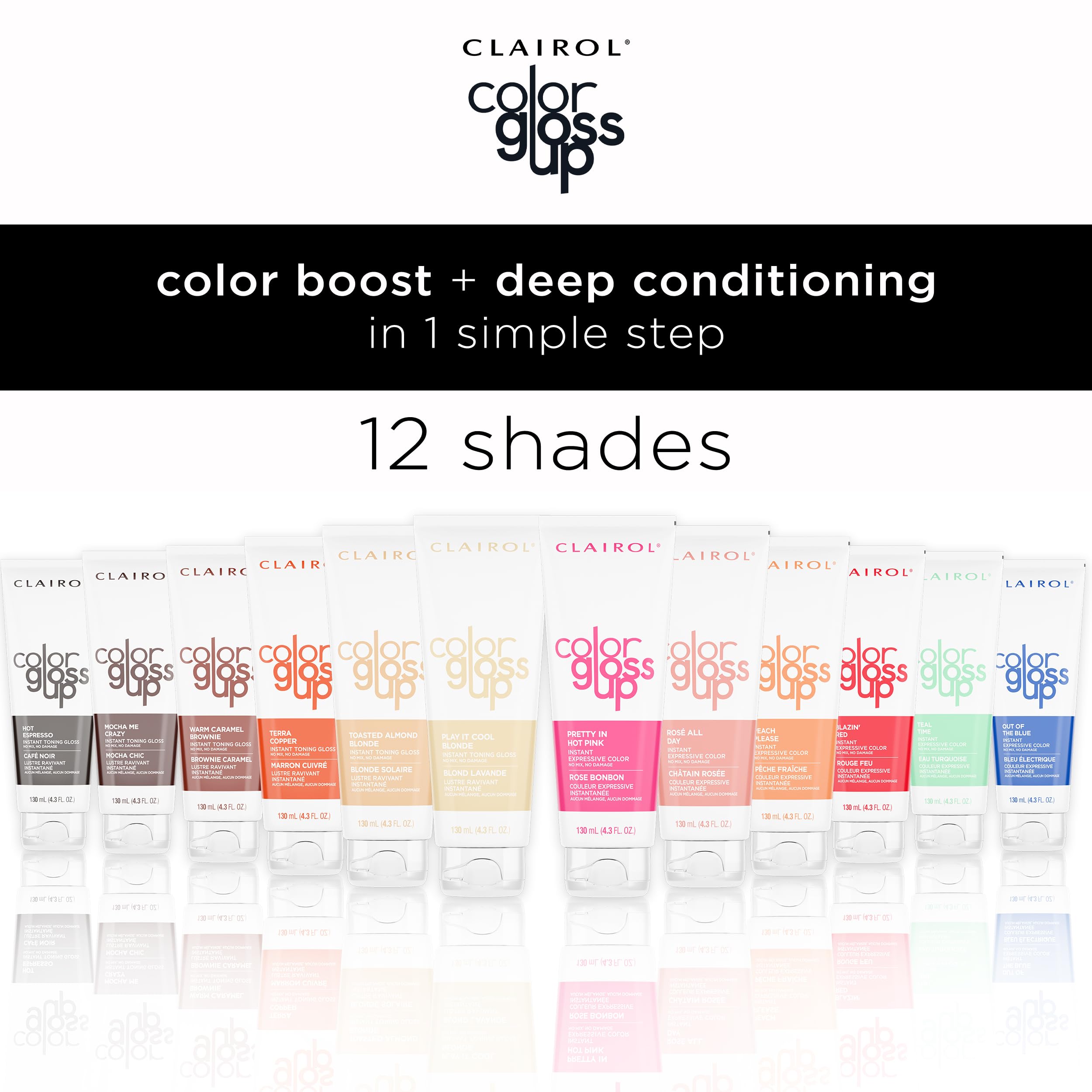 Clairol Color Gloss Up Temporary Hair Dye, Terra Copper Hair Color, Pack of 1