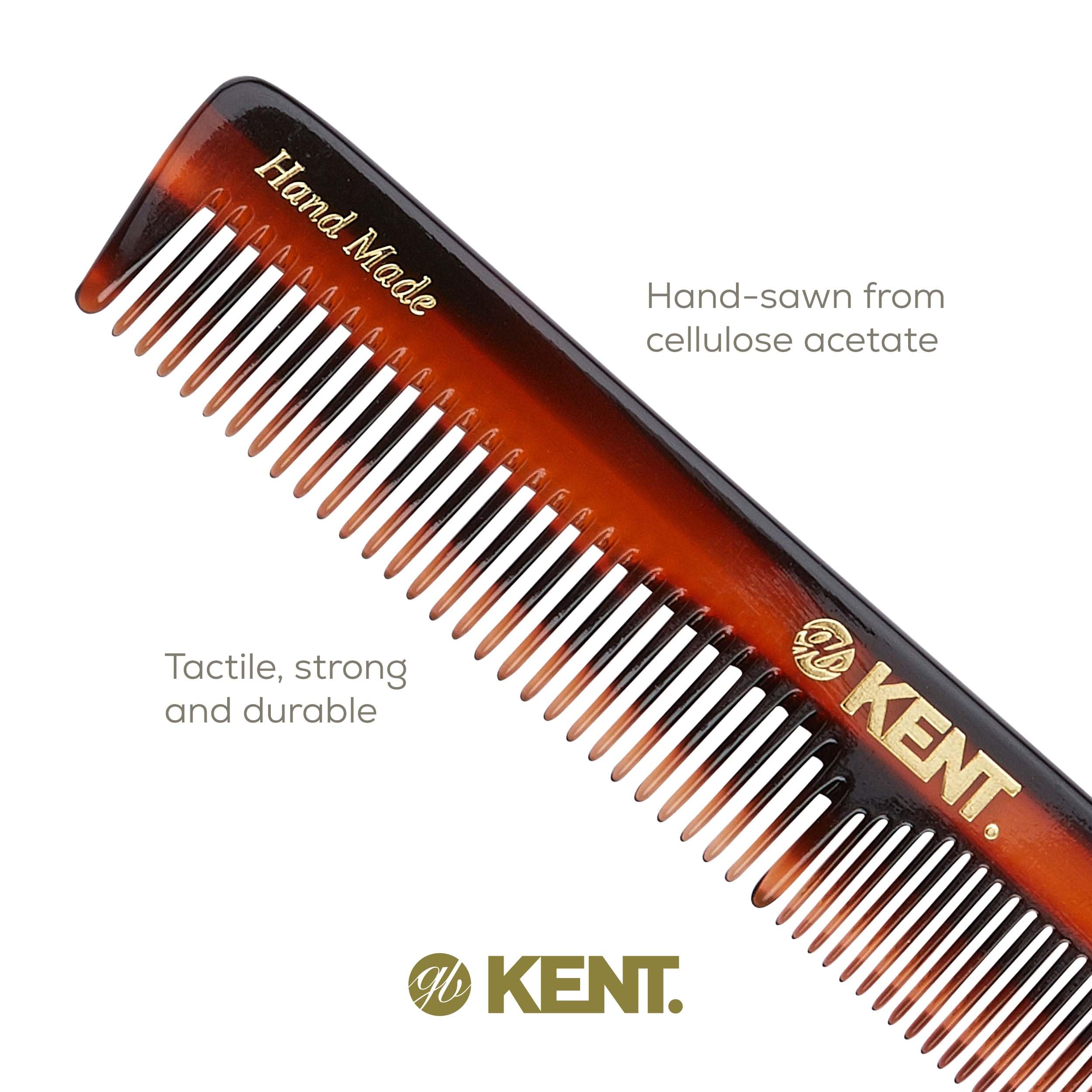 Kent Authentic Handmade all - fine Dressing Comb, Dark Brown, 154mm