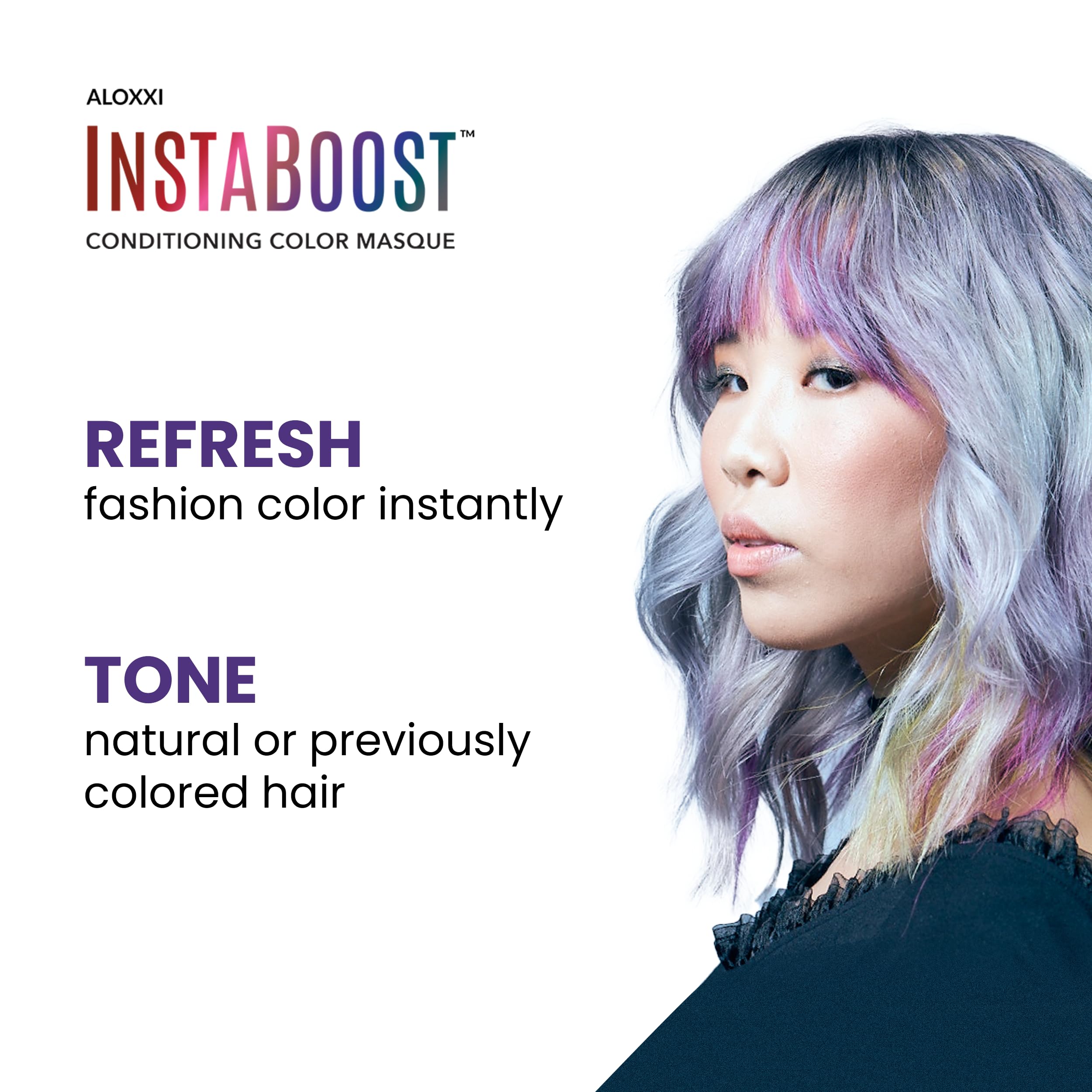 Aloxxi Instaboost Conditioning Color Masque, Purple Reign, 6.8 Fl Oz