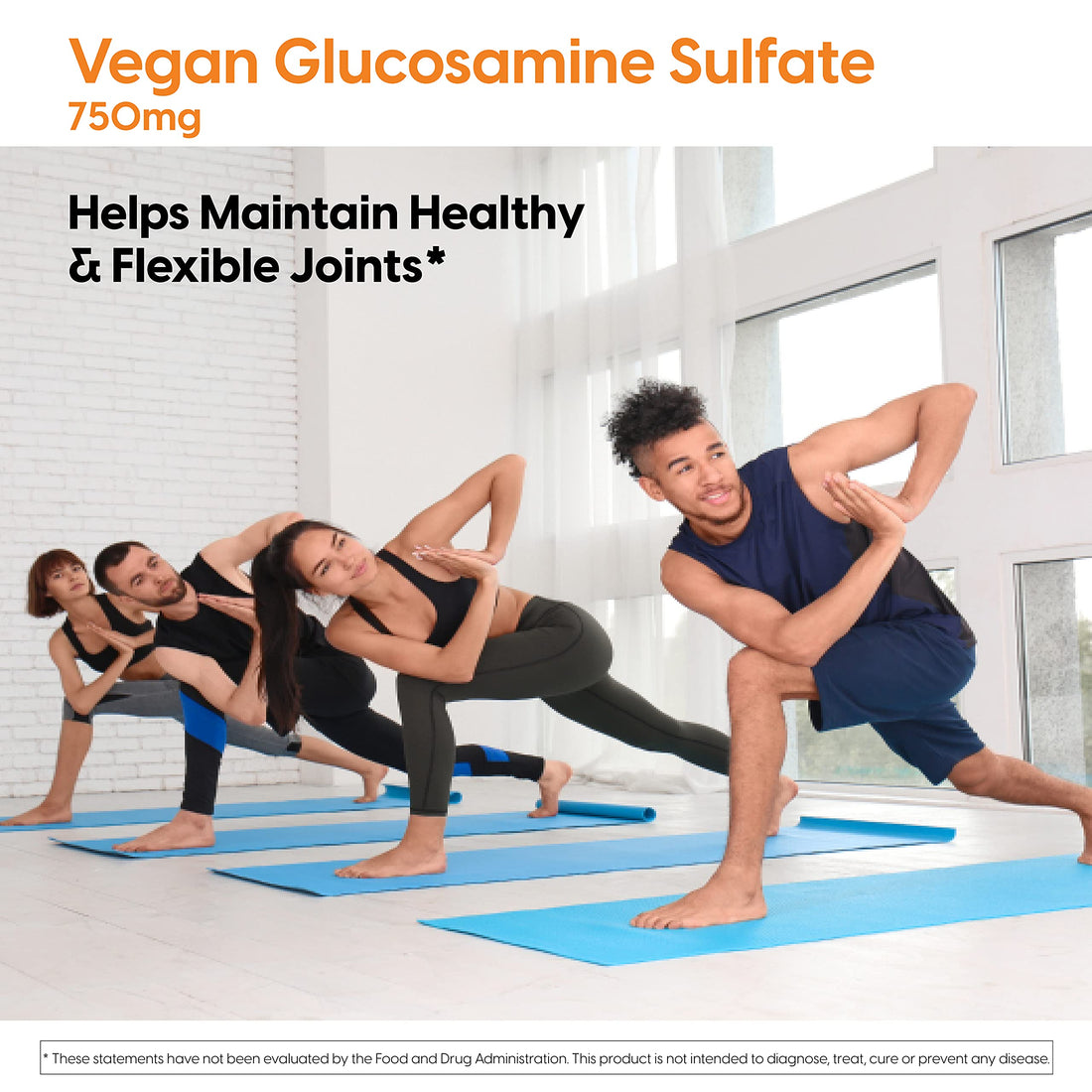 Doctor's Best Vegan Glucosamine Sulfate, Joint Support, Non-GMO, Vegan, Gluten Free, Soy Free, 750 mg 180 Veggie Caps (Pack of 1)