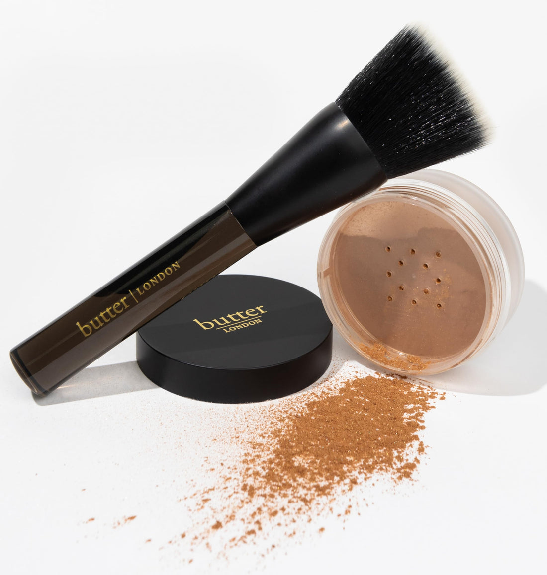 butter LONDON LumiMatte Blurring Finishing & Setting Powder, Tan/Deep