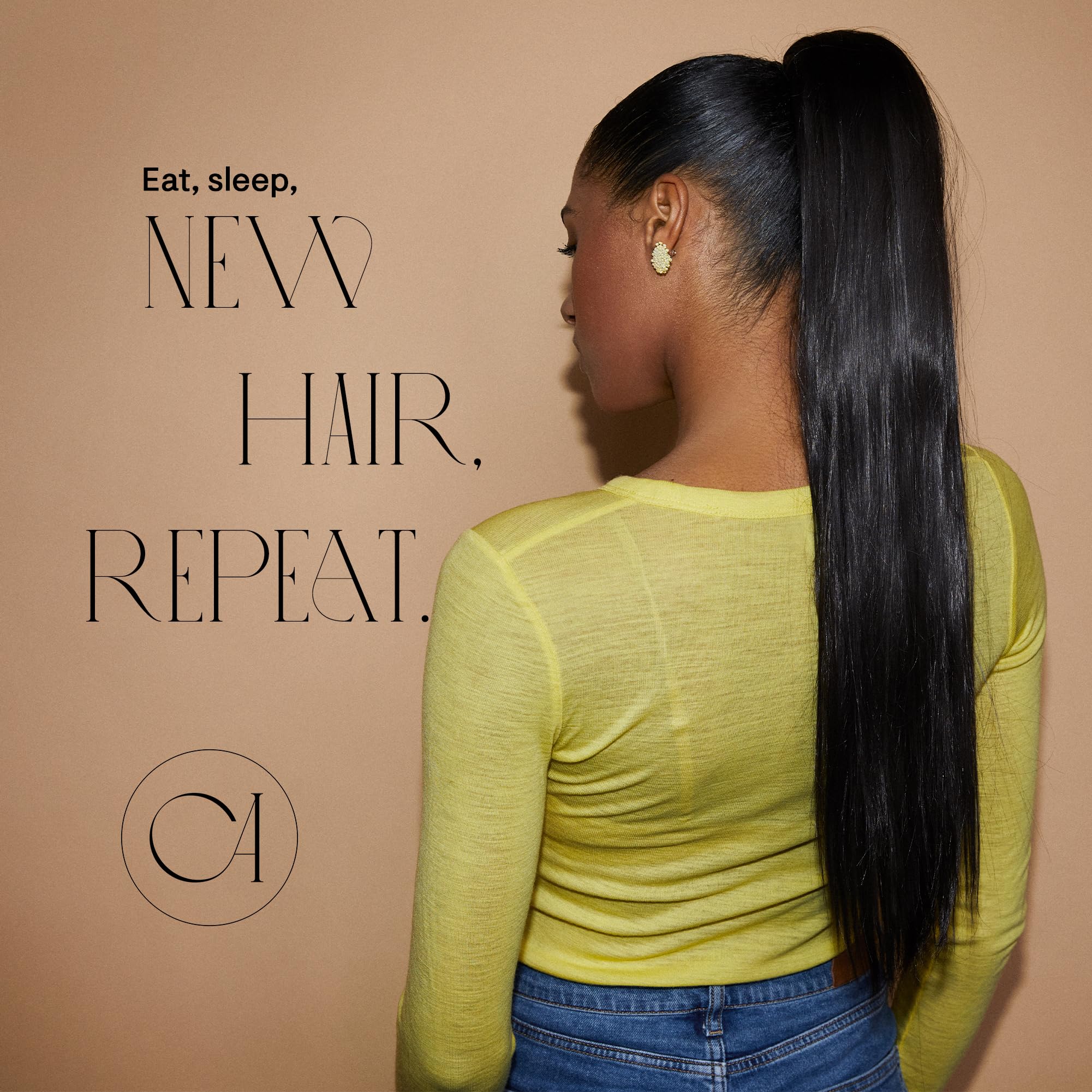 PRTTYSHOP 22 Hairpiece Ponytail Extension Drawstring Voluminous Straigth Blond Mix PH515