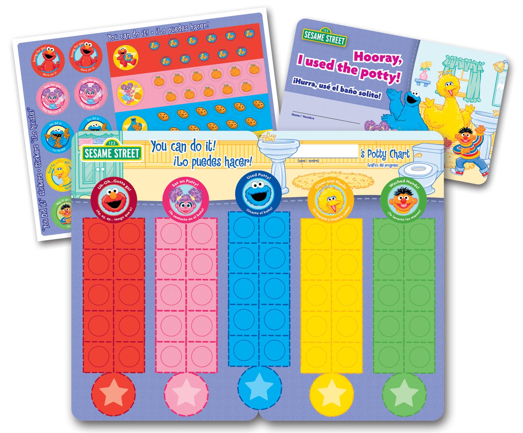 Ginsey Sesame Street Potty Training Rewards Kit, Promote Good Potty Habits