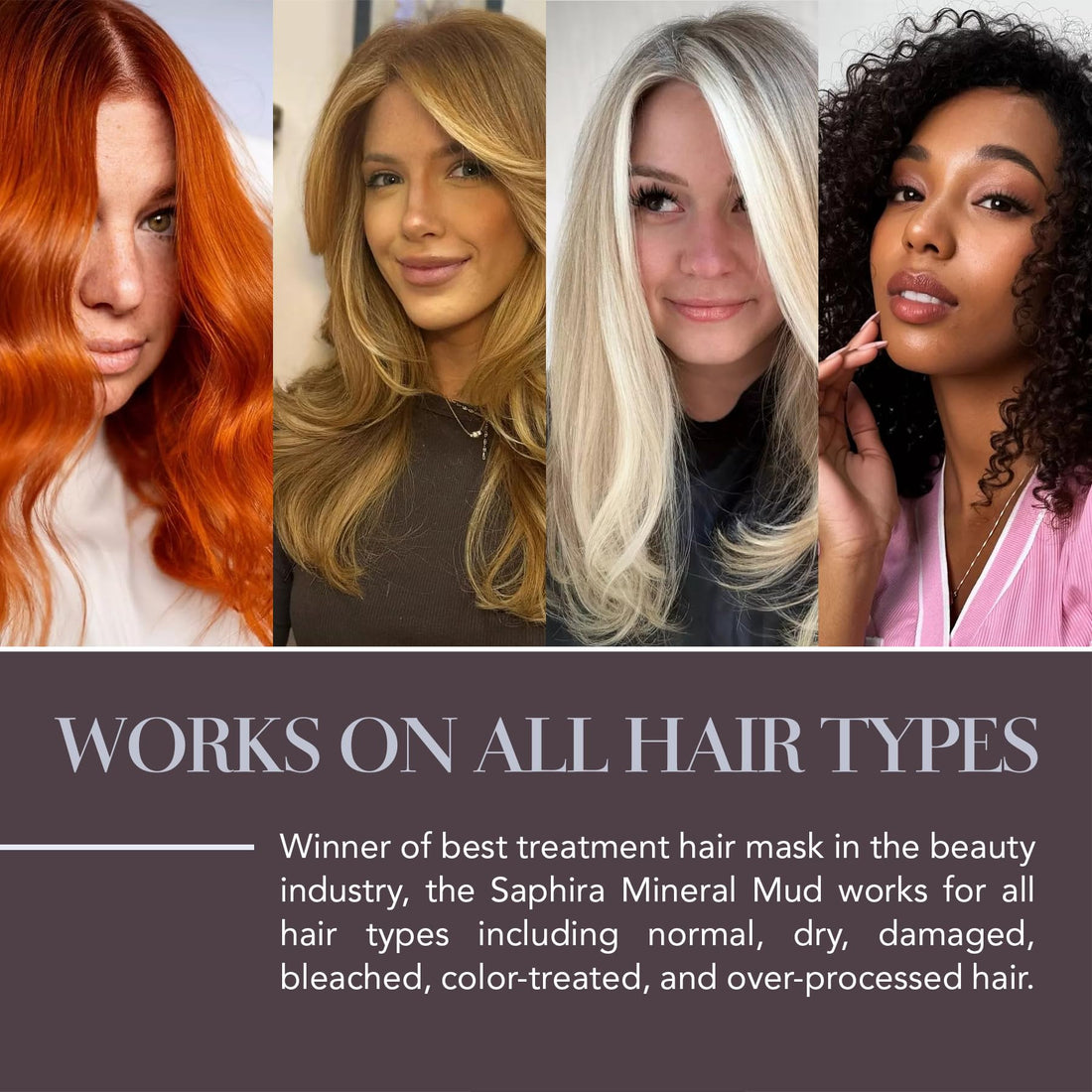 Saphira Mineral Mud Hair Treatment 8.5 Oz