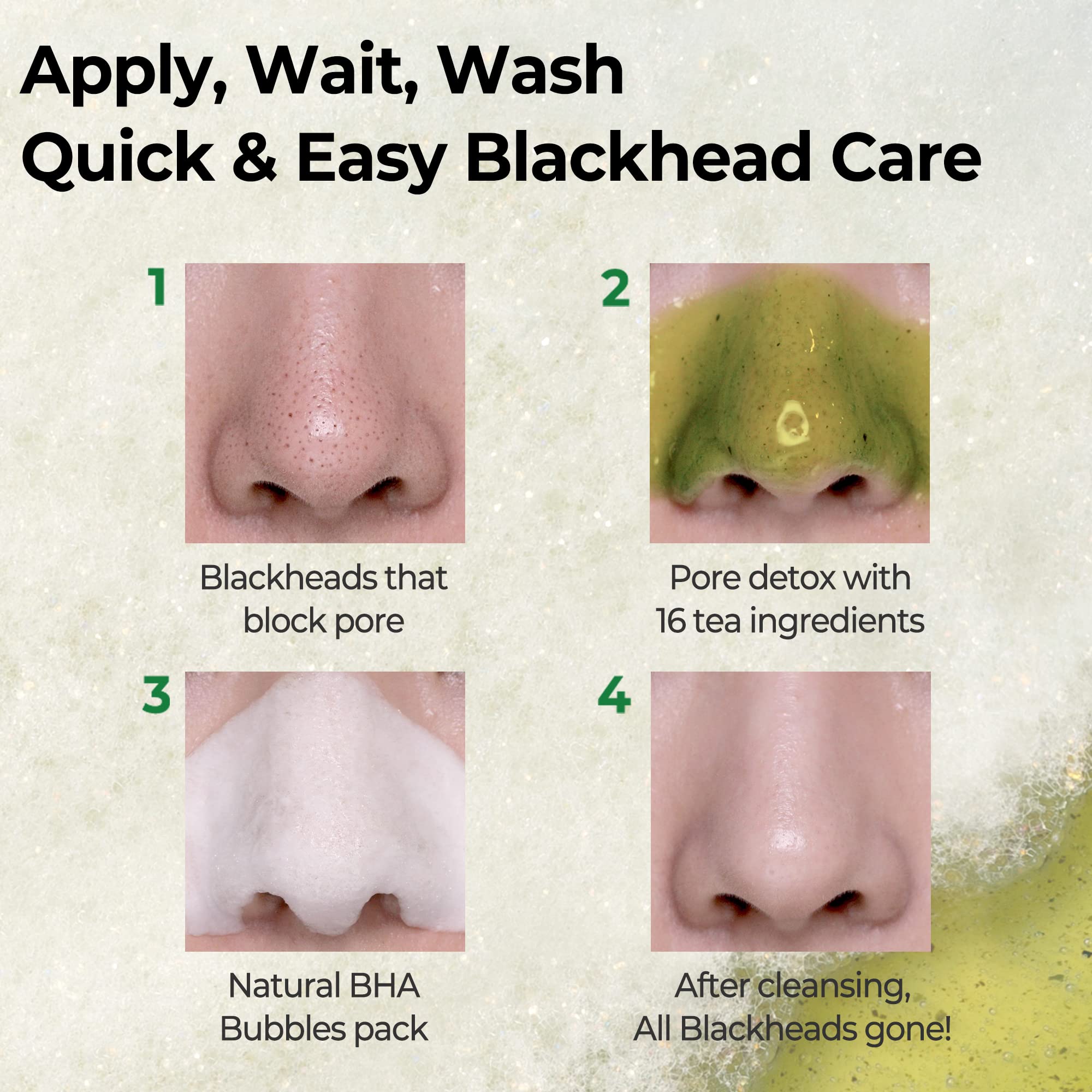 SOME BY MI BYE BYE BLACKHEAD 30 DAYS MIRACLE GREEN TEA TOX BUBBLE CLEANSER (120g)
