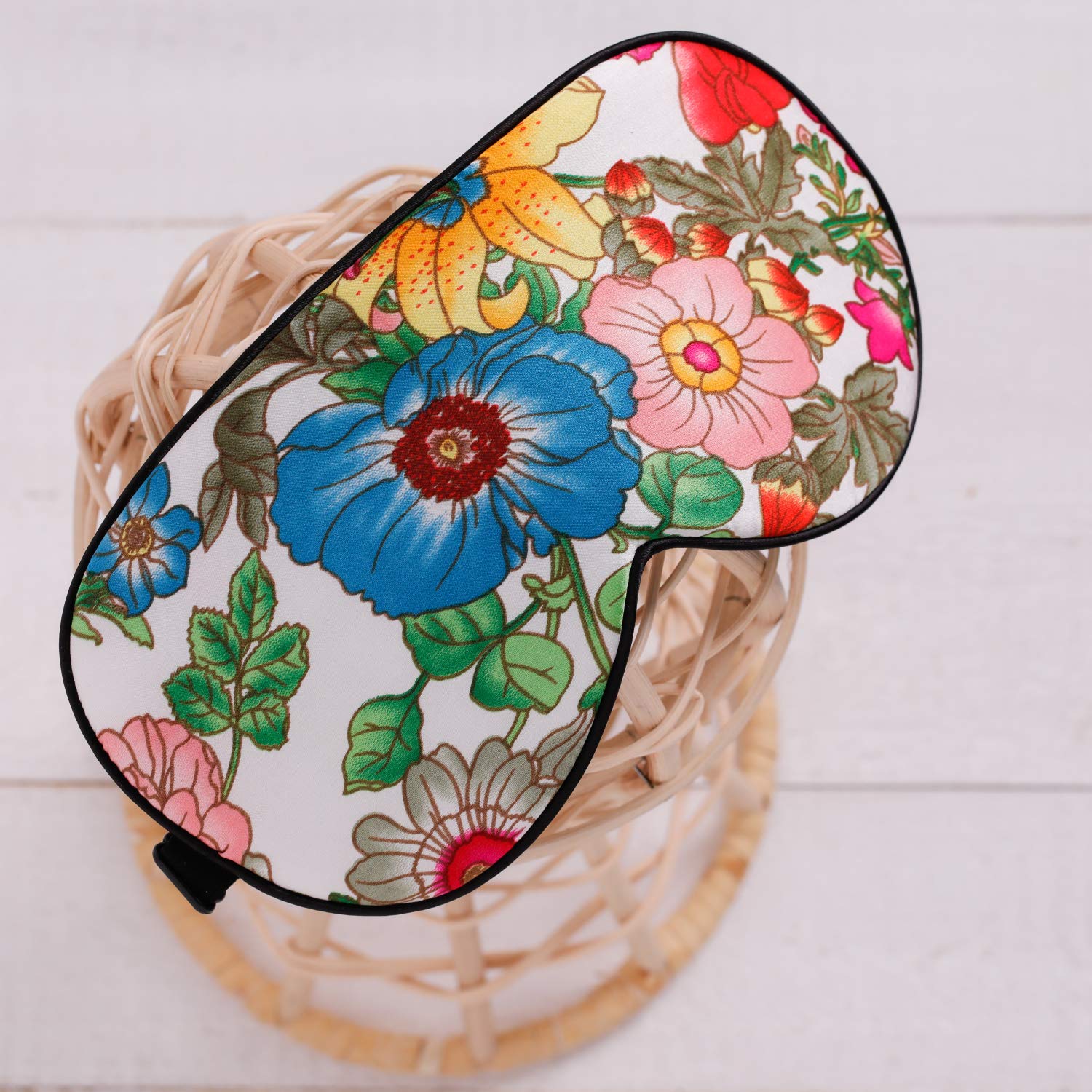 Maxfeel 100% Pure Silk Eye Mask Sleep Eye Mask Eye Cover Eyeshade Sleeping Eye Mask Printed Colors (#10) by Maxfeel