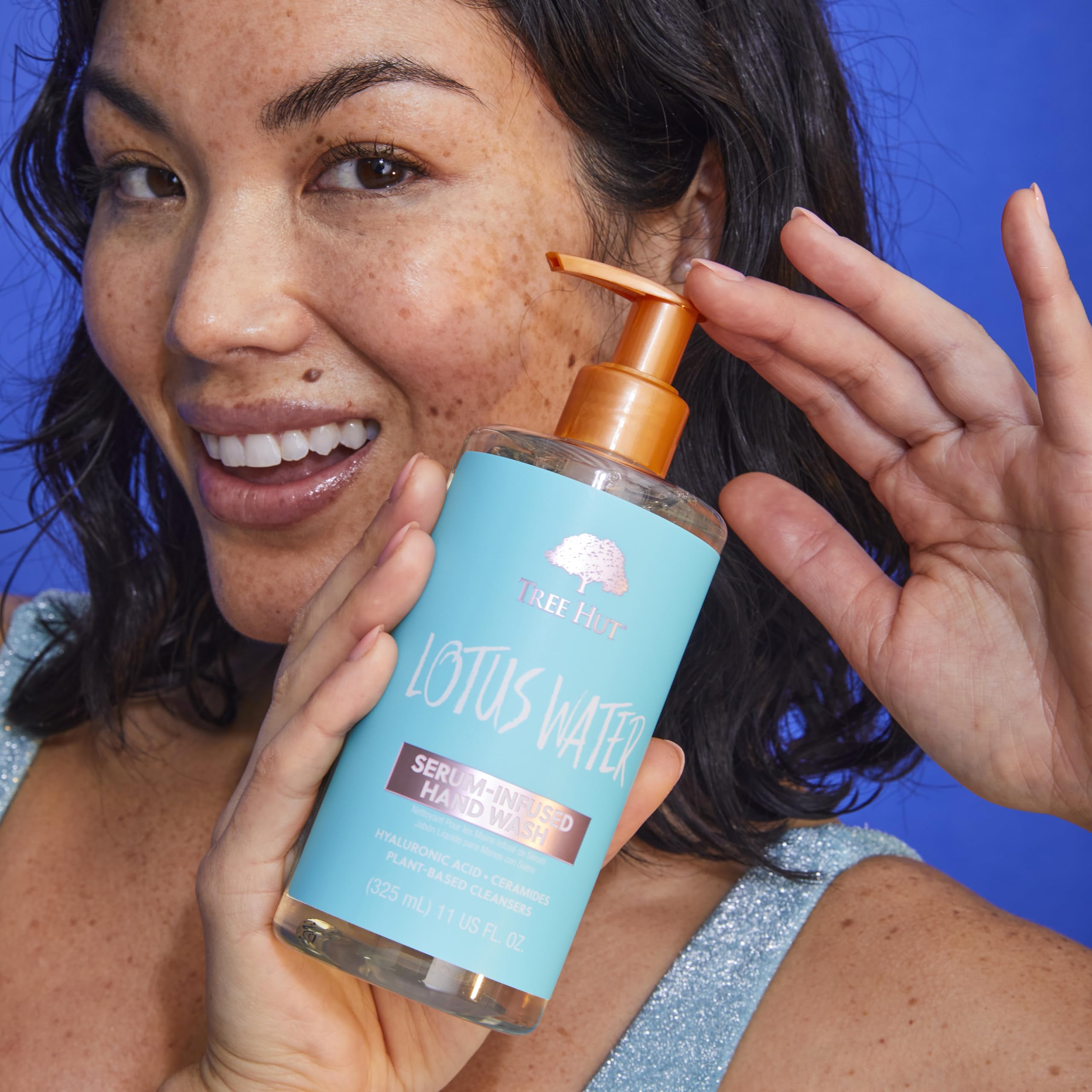 Tree Hut Lotus Water Serum Infused Hand Wash | Nourish & Hydrate Hands with Strengthening Skin Care | Long Lasting Scent | Cleanse & Lock in Moisture | 11 fl oz.