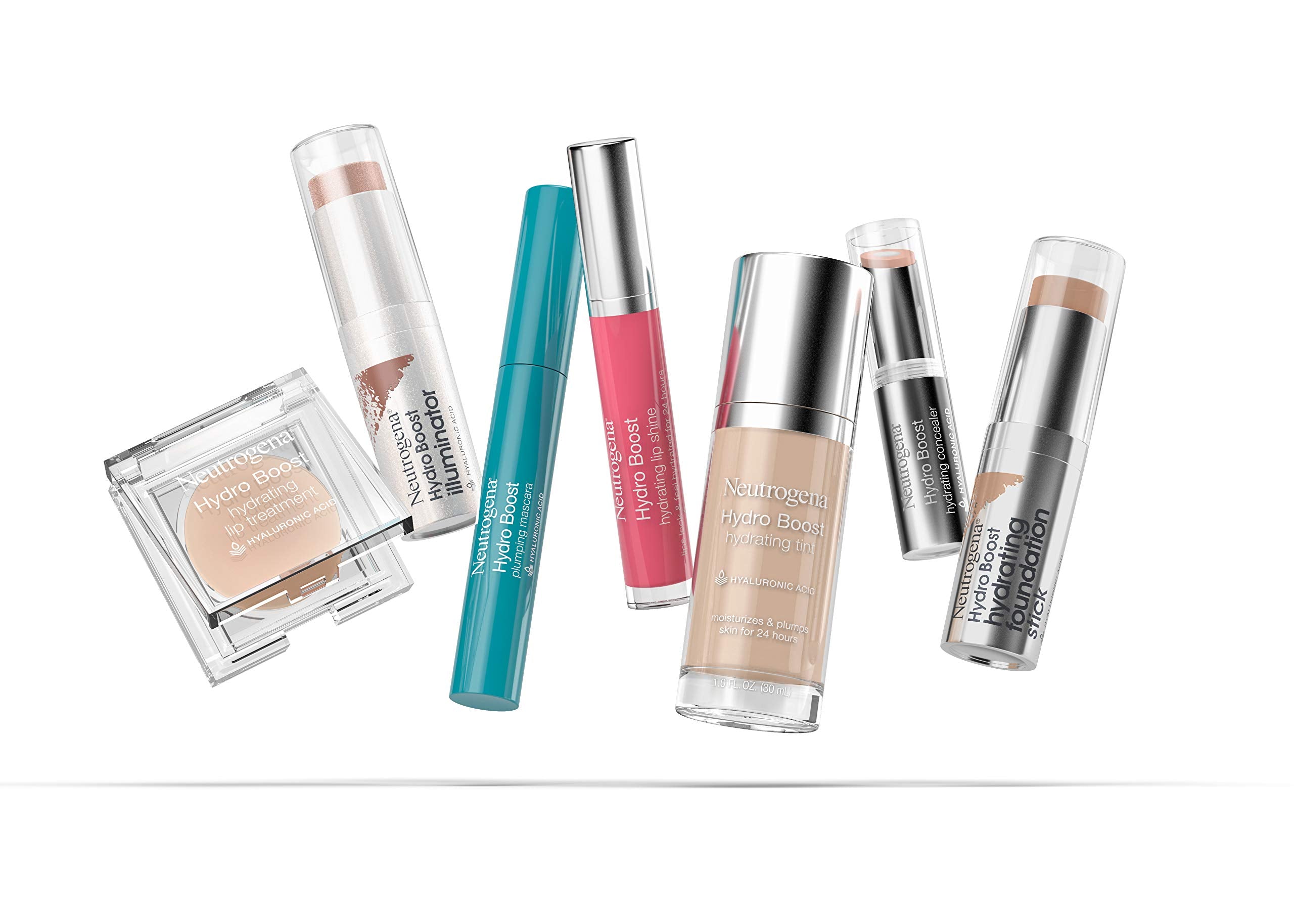 Neutrogena Hydro Boost Moisturizing Lip Gloss, Hydrating Non-Stick and Non-Drying Luminous Tinted Lip Shine with Hyaluronic Acid to Soften and Condition Lips, 50 Radiant Rose, 0.10 oz