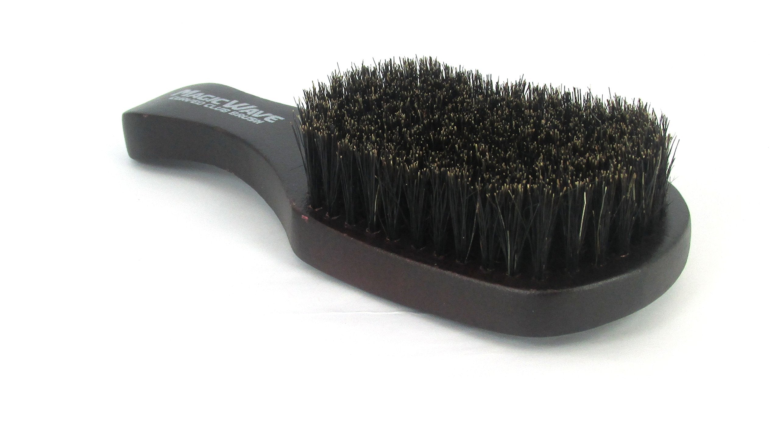 Black Ice Magic Wave 7'' Curved Club Brush Soft Premium Boar by Black Ice