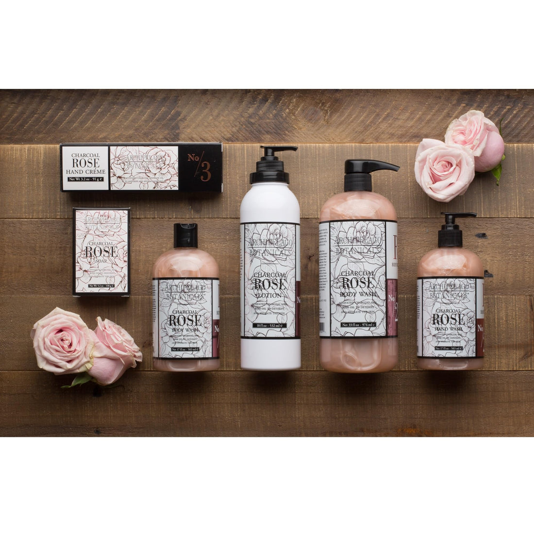 Archipelago Charcoal Rose Hand Creme, 3.2 oz