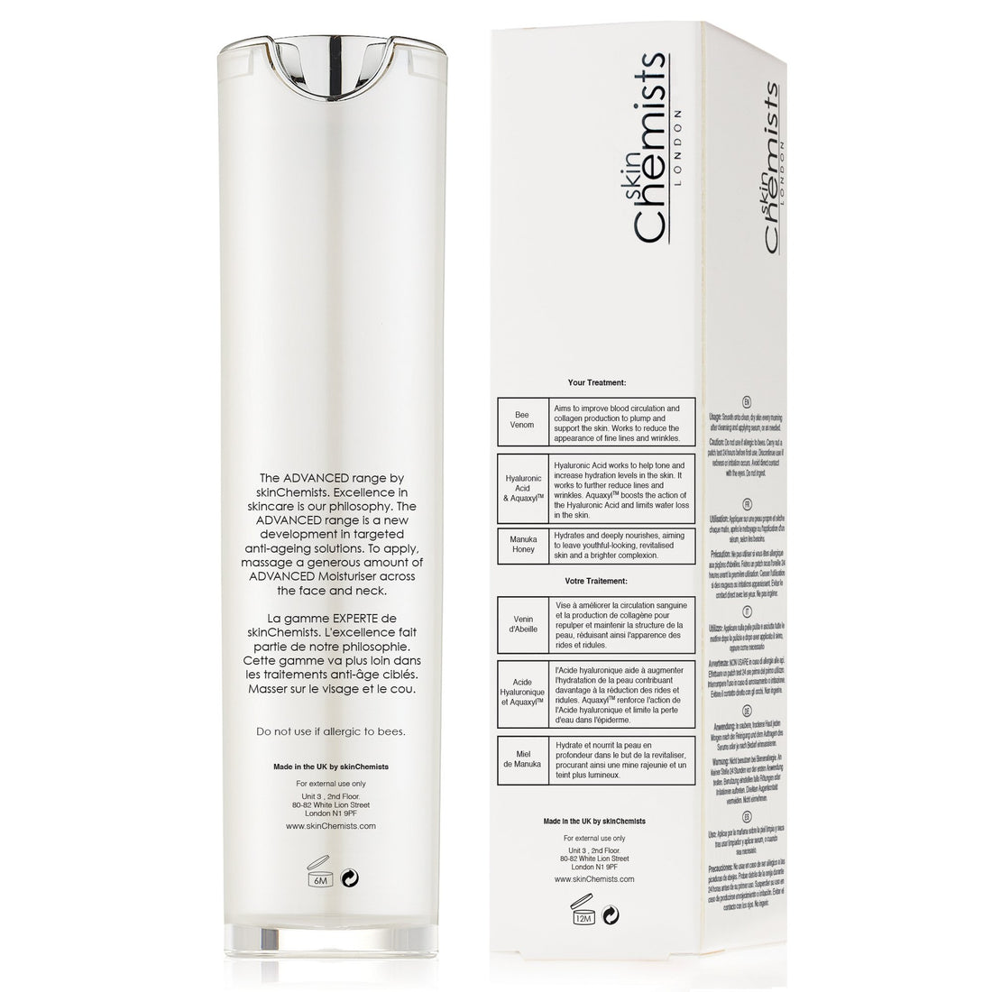 skinChemists Advanced Bee Venom Day Moisturiser, 50 Gram