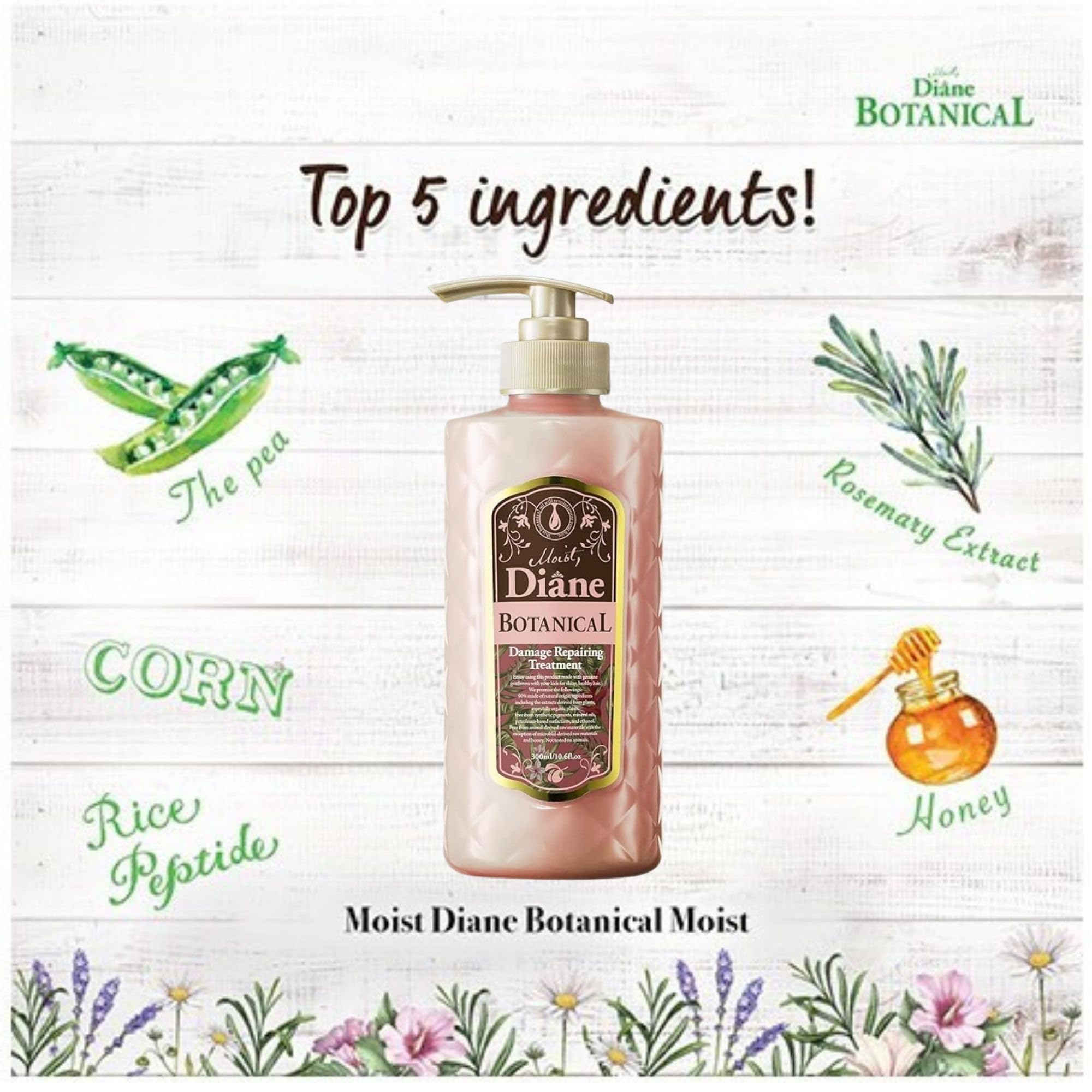 Moist Diane Botanical Damage Repairing Treatmentfor Unisex, 16.9 Ounce