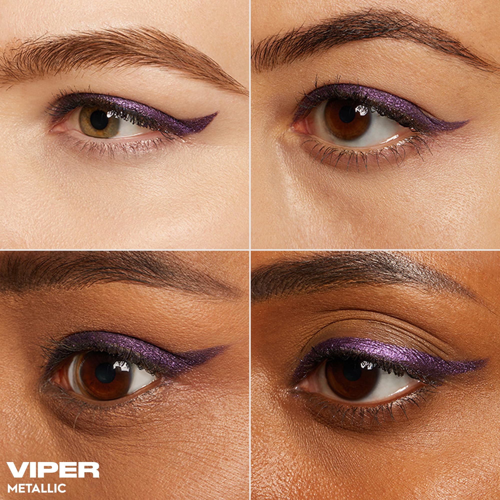 URBAN DECAY 24/7 Glide-On Waterproof Eyeliner Pencil (Viper - Purple Metallic), Smudge-Proof, Transfer-proof, Long-lasting Colored Eye Liners, Hydrating Vitamin E, Cruelty-free - 0.04 oz