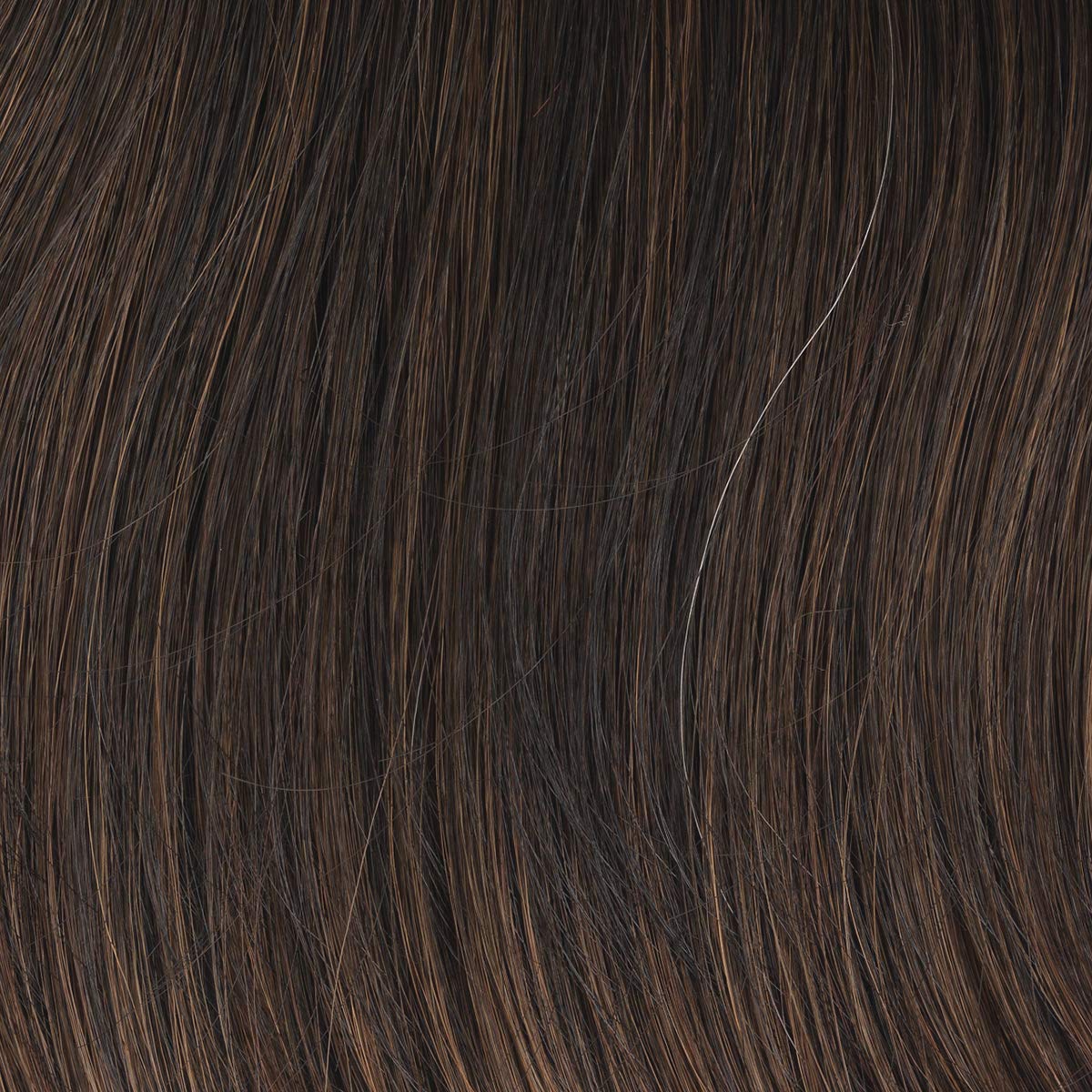 Top Pefect Hair Topper Color GL 4-8 DARK CHOCOLATE - Gabor Wigs 10 Long Clip In Flexlite Synthetic Conceals Thinning Crown Head Hairpiece