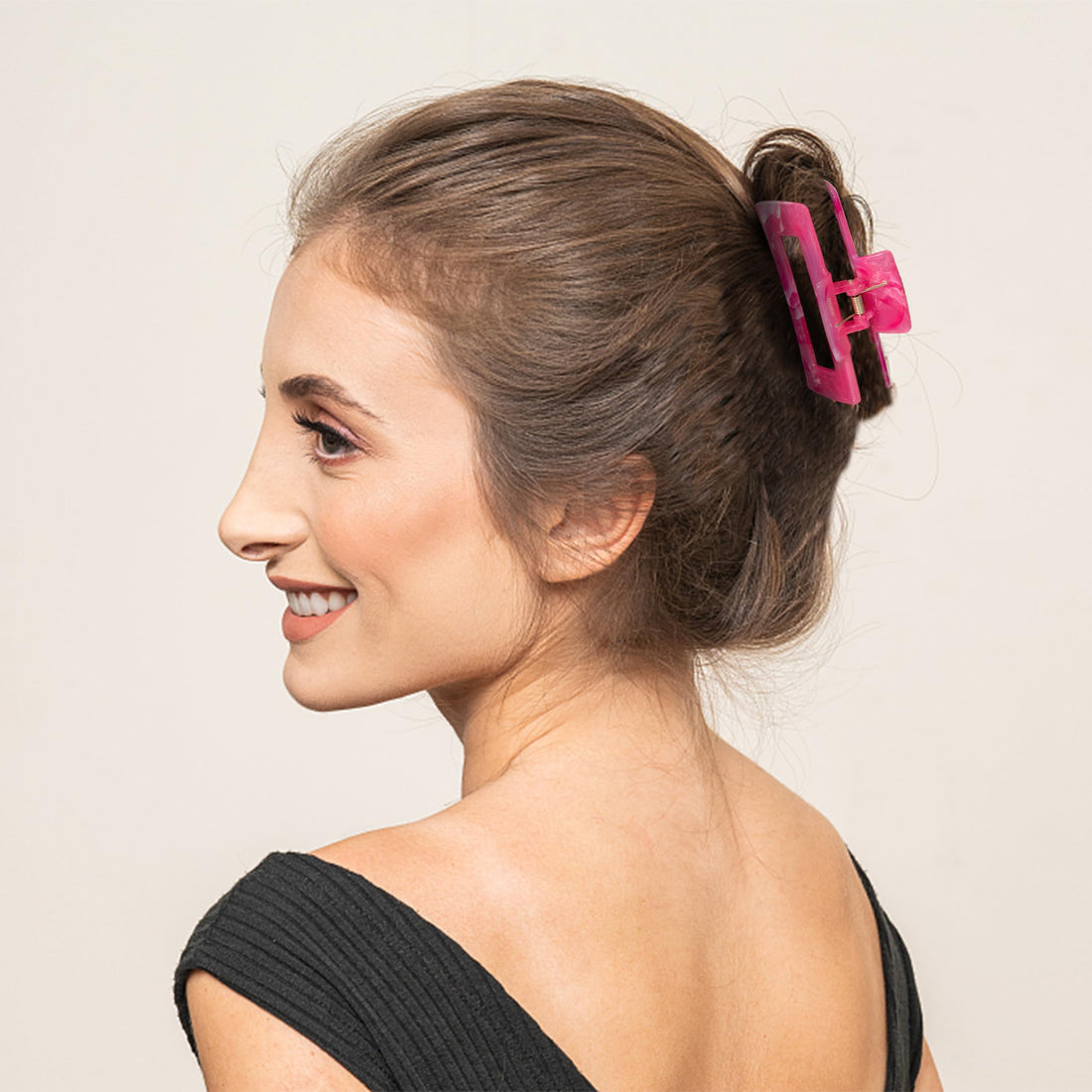 8PCS Flower Clips for Women, Thick Hair Accessories with Multi-Styles, Neutral Colors and Variety Pack, Ideal for Girls