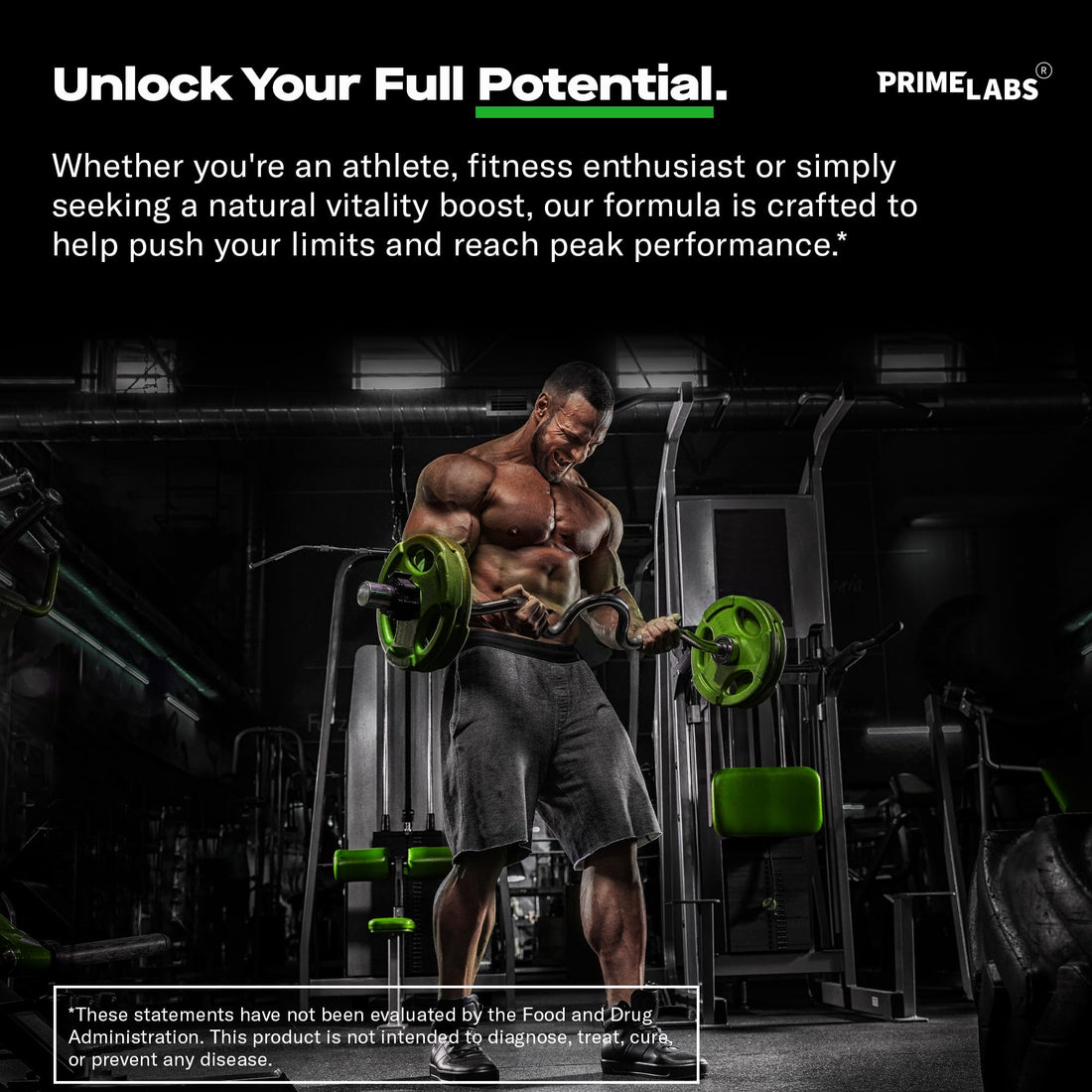 Prime Labs Tribulus Terrestris for Men 1300mg - Enhanced with 95% Saponins - Energy, Vitality, Strength - 120 Count