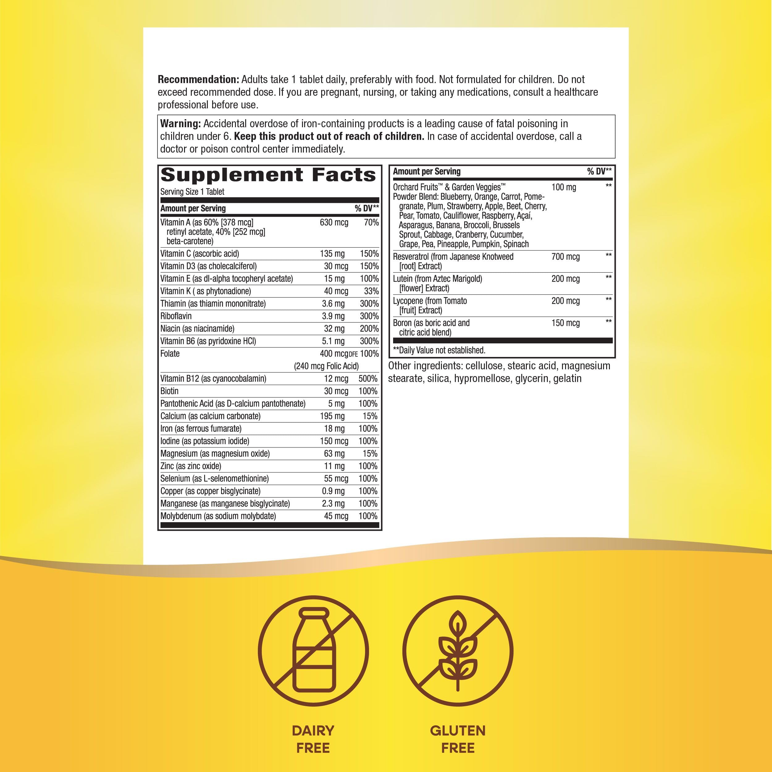 Nature’s Way Alive! Daily Energy Multivitamin 22 Vitamins and Minerals 60 Tablets