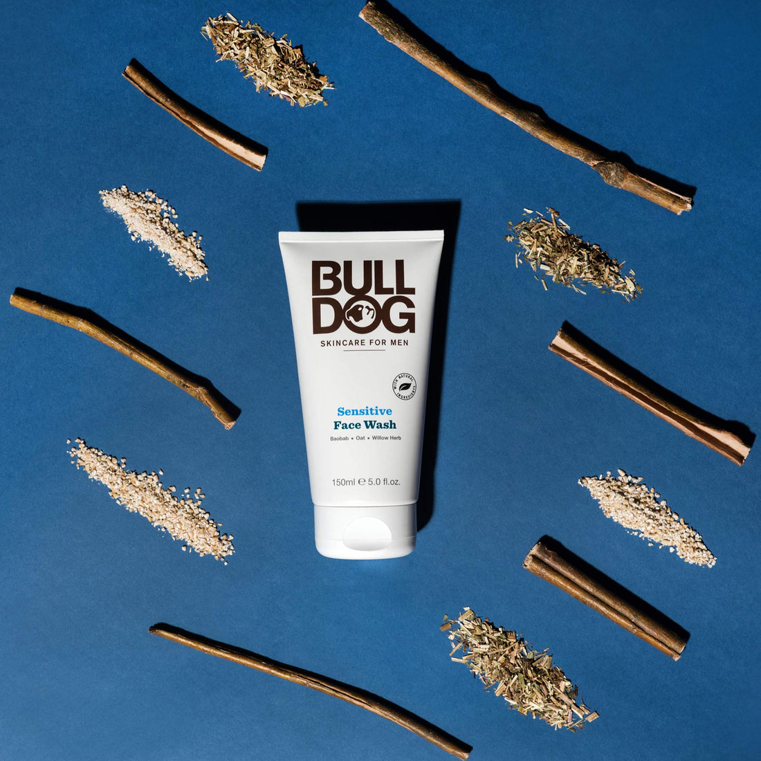 Bulldog Mens Skincare and Grooming Sensitve Face Wash, 5 Ounce