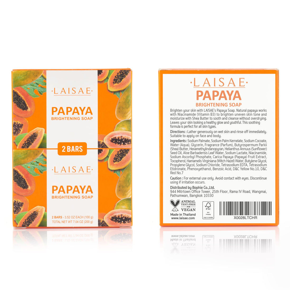 Papaya Whitening Soap - For Natural Skin Lightener - Help Exfoliates & Cleanses Body-Facial - Eliminates Acne Scars, Age Spots, Discoloration & Fine Lines - Suitable For All Skin Types