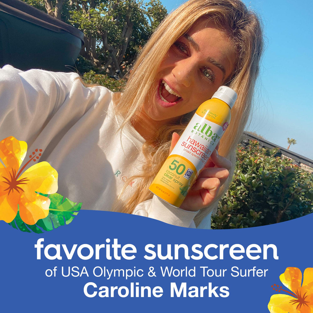 Alba Botanica Fragrance Free Clear Spray Sensitive SPF 50 Sunscreen, 6 oz. (Pack of 2)