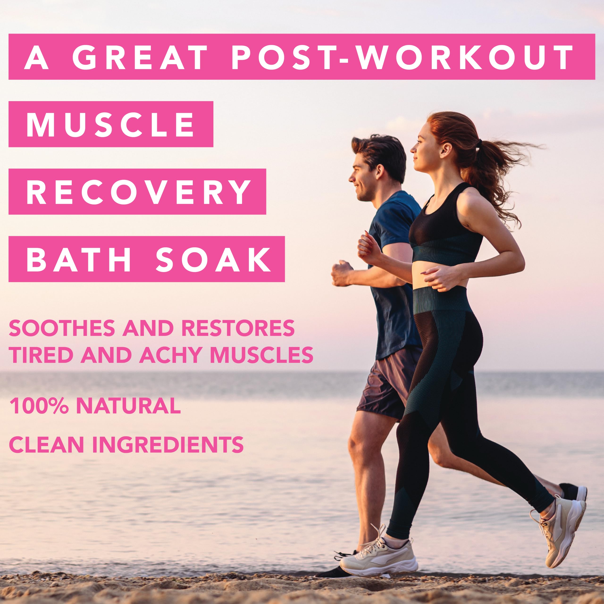 Magnesium Flakes Bath Soaks (8 oz) – Hawaiian Sea Salt Bath Soak w/Essential Oils – Bath Salts for Relaxation – Detox Bath Salt to Promote Sleep – Vegan Mineral Salt - (Aloha Rose)