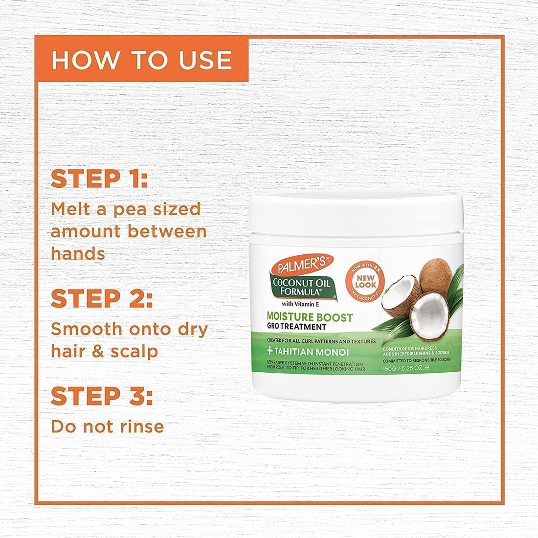 Palmer's Coconut Oil Formula Hair Conditioner 5.25 oz (Pack of 2)