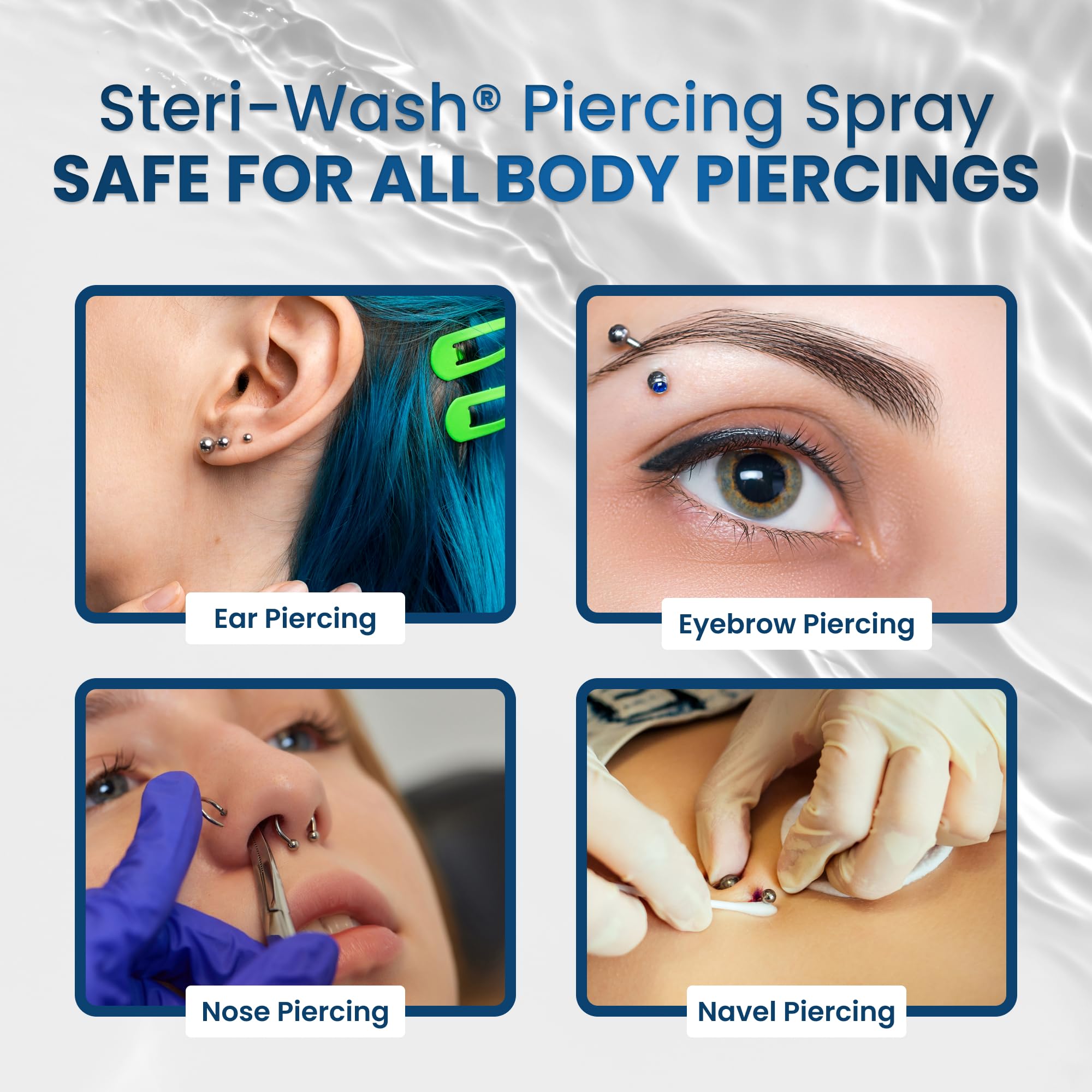 Steri-Wash Aftercare Piercing Spray 8 oz