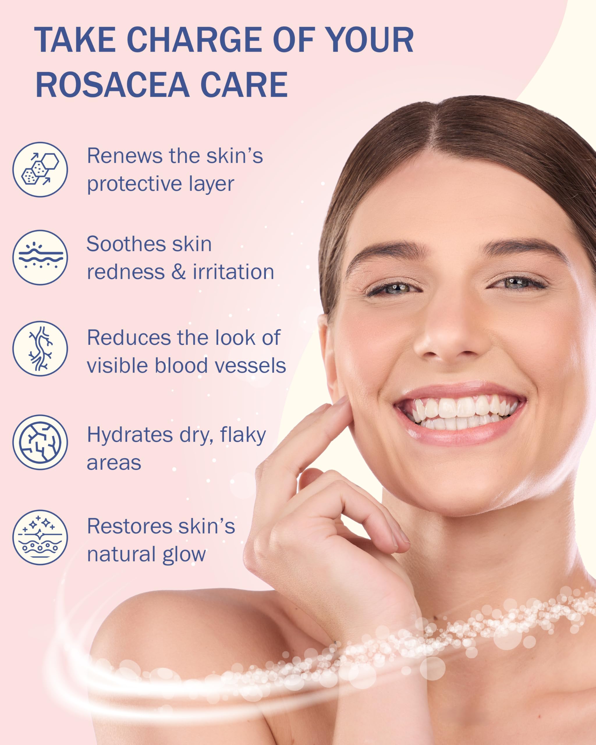 Rosacea Solve Face Serum - Hydrating Serum for Face with 10% Azelaic Acid - Skin Brightening, Pore Minimizer & Redness Corrector for Women & Men by e70, 2 fl. oz
