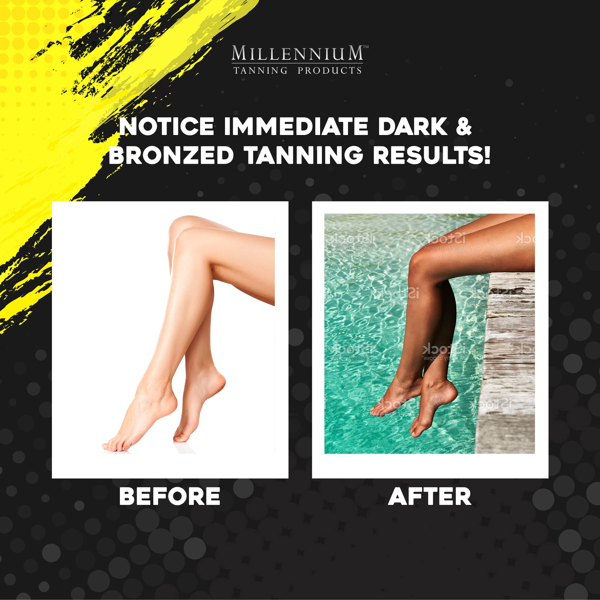 Millenium Tanning Paint it Beyond Black Millenium Bronzer, 100 XXX, 13.5 Ounce