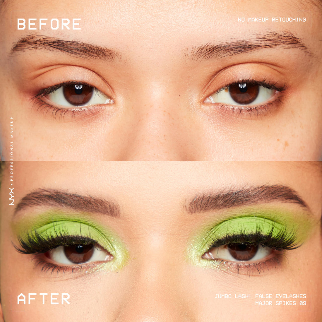 NYX PROFESSIONAL MAKEUP Jumbo Lash! Vegan False Eyelashes, Up to 12HR Wear, Reusable Fake Lashes - Major Spikes